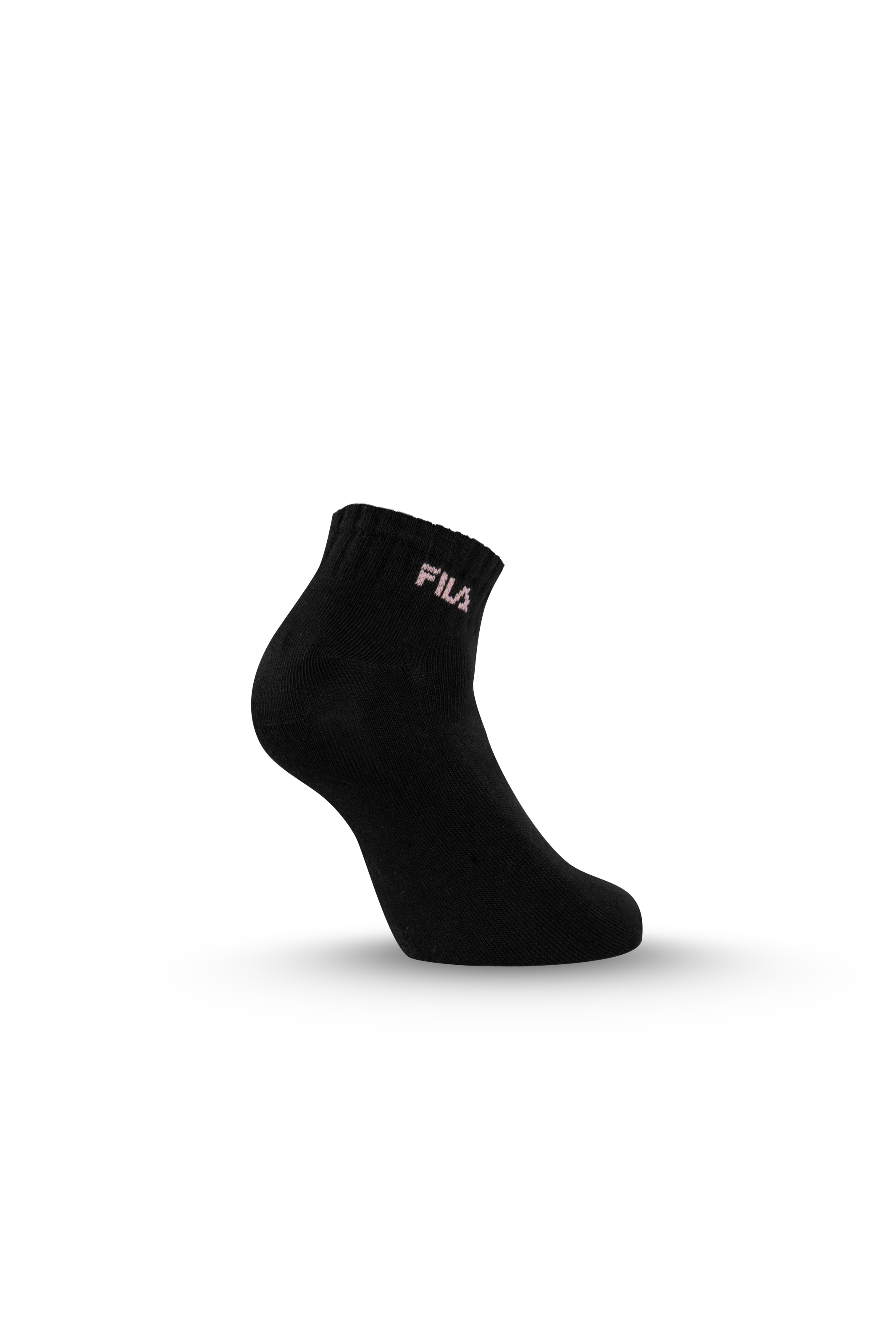 Fila Kurzsocken 6 Paar,  Cotton-Mix, Rippenbündchen, Logoschriftzug, Multipack