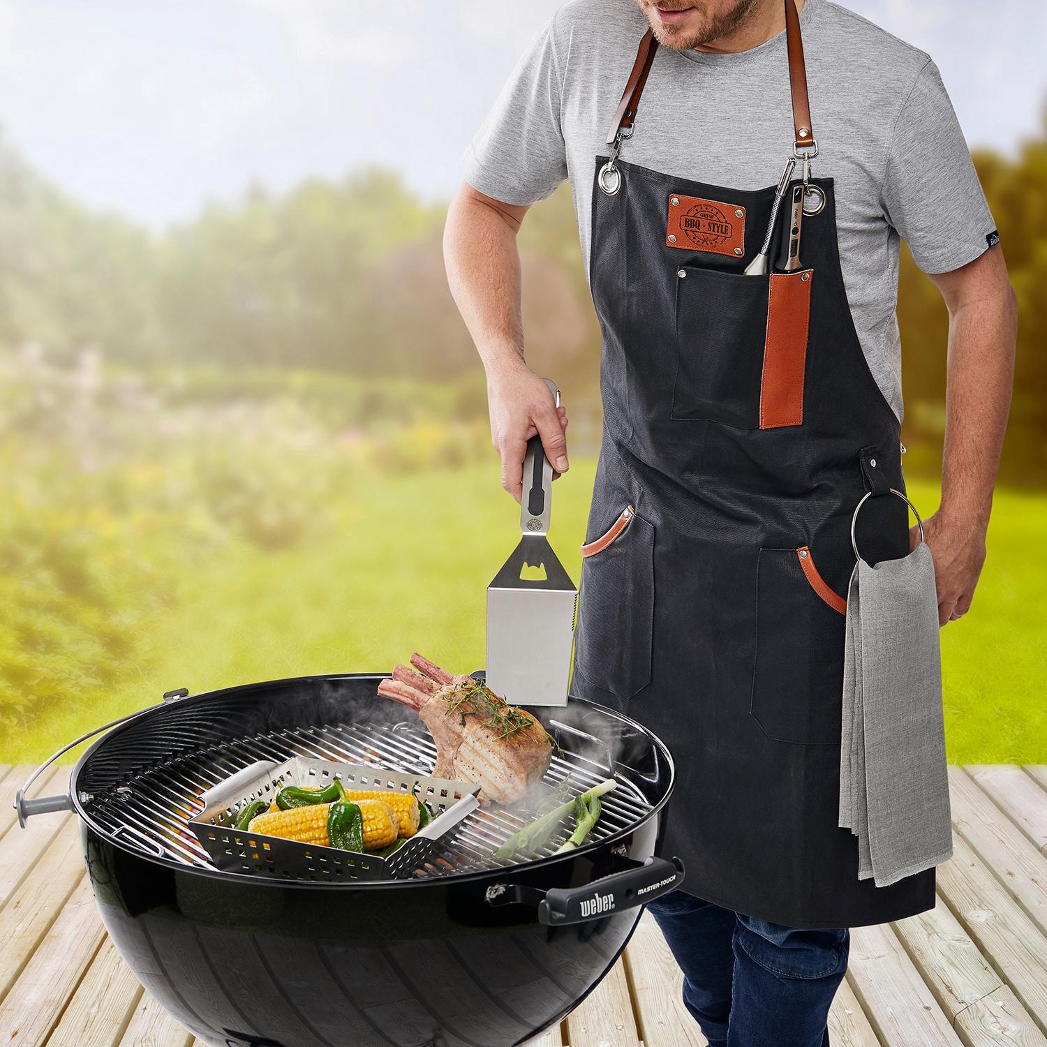 GEFU Grillschürze "BBQ" Lederapplikation