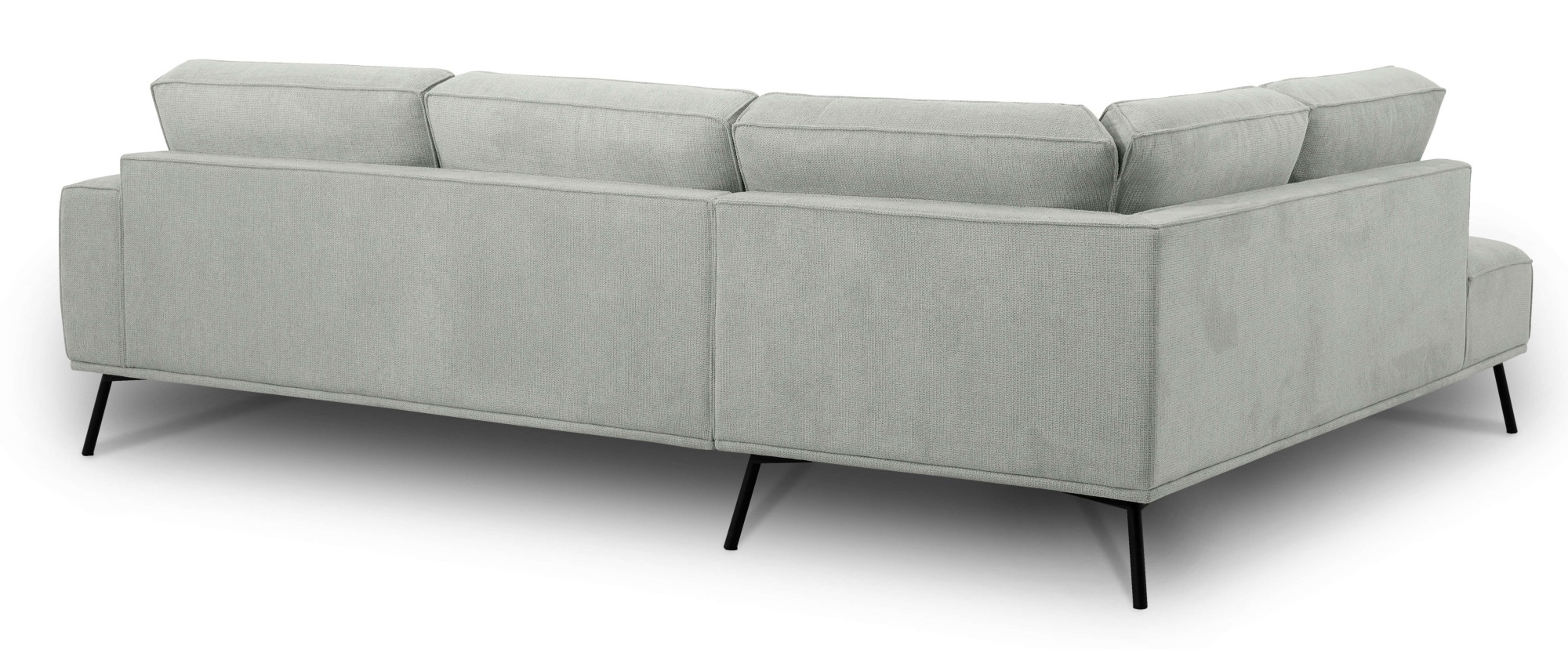 andas Ecksofa »Vosby«, Breite 260 cm, Chenille, mit dekorativer Kedernaht