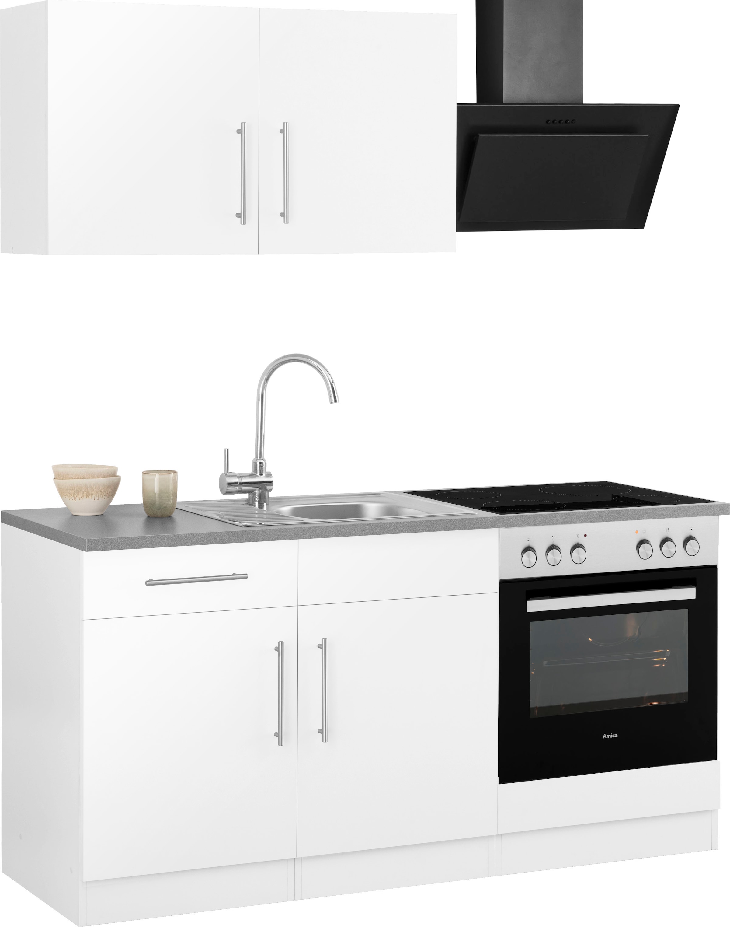 wiho Küchen Küche »Cali«, wahlweise mit E-Geräten, Breite 160 cm