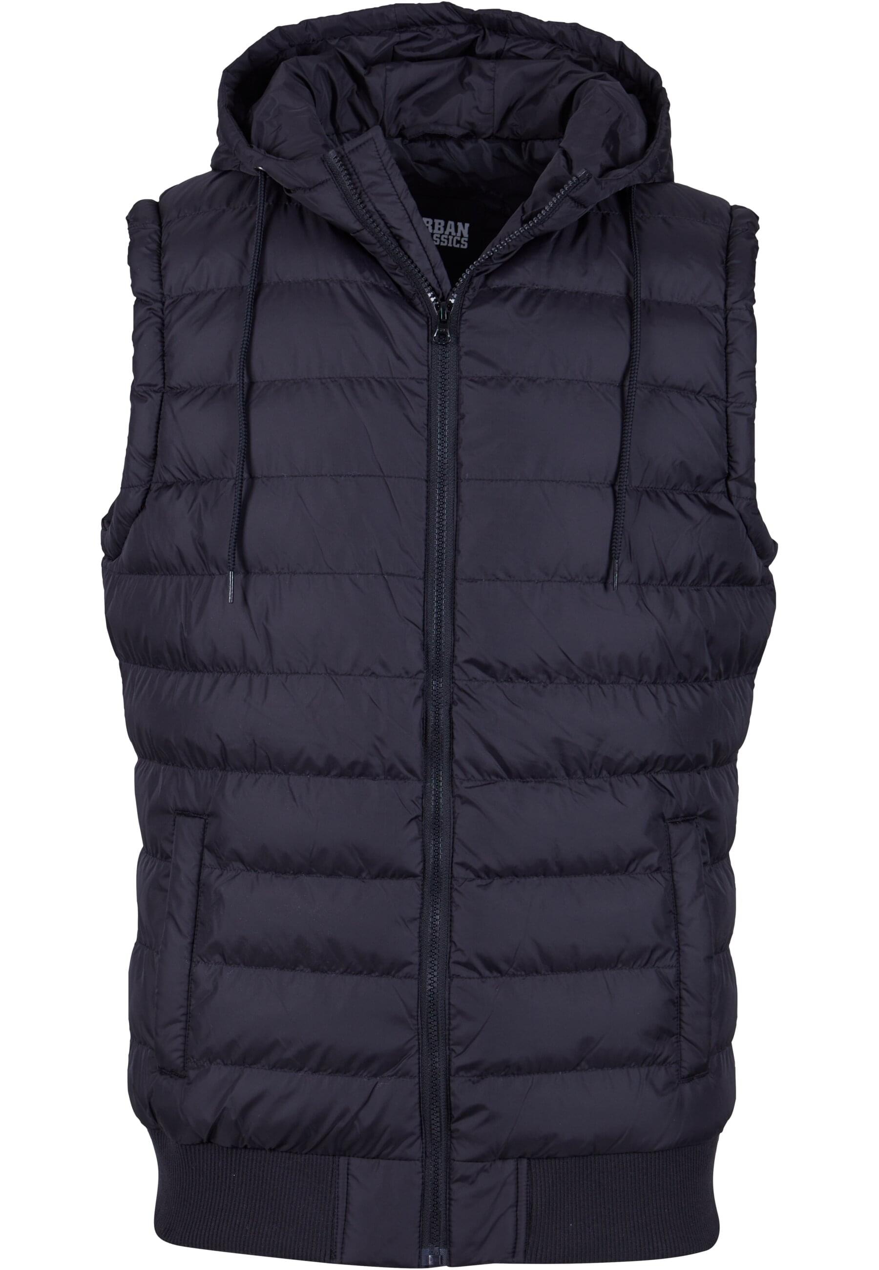 URBAN CLASSICS Jerseyweste "Urban Classics Herren Small Bubble Hooded Vest", (1 tlg.)