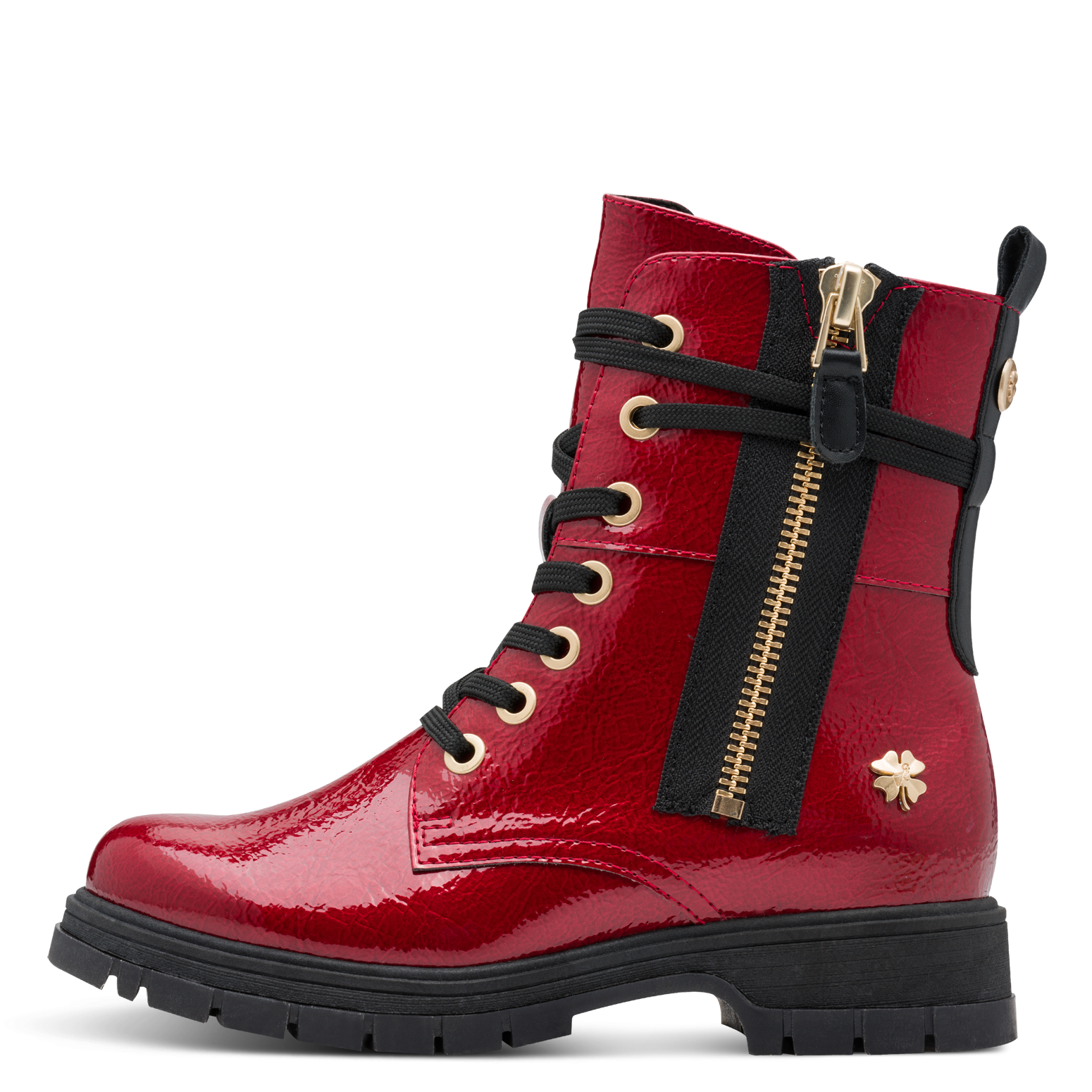 MARCO TOZZI by GMK Schnürboots, Blockabsatz, Schnürboots mit Zierreißverschluss außen