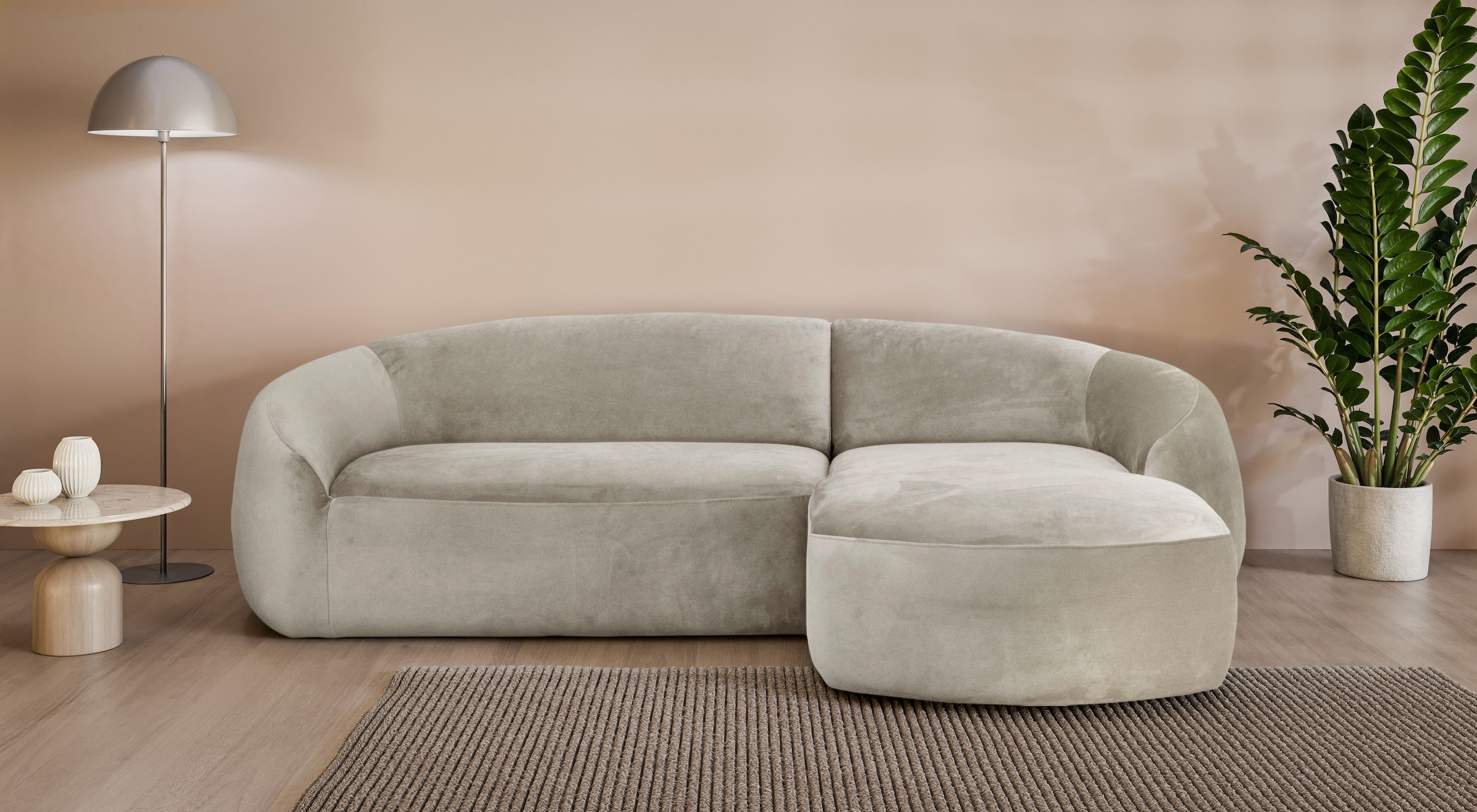 LeGer Home by Lena Gercke Ecksofa "YANI, L-Form, Designersofa, organische F günstig online kaufen