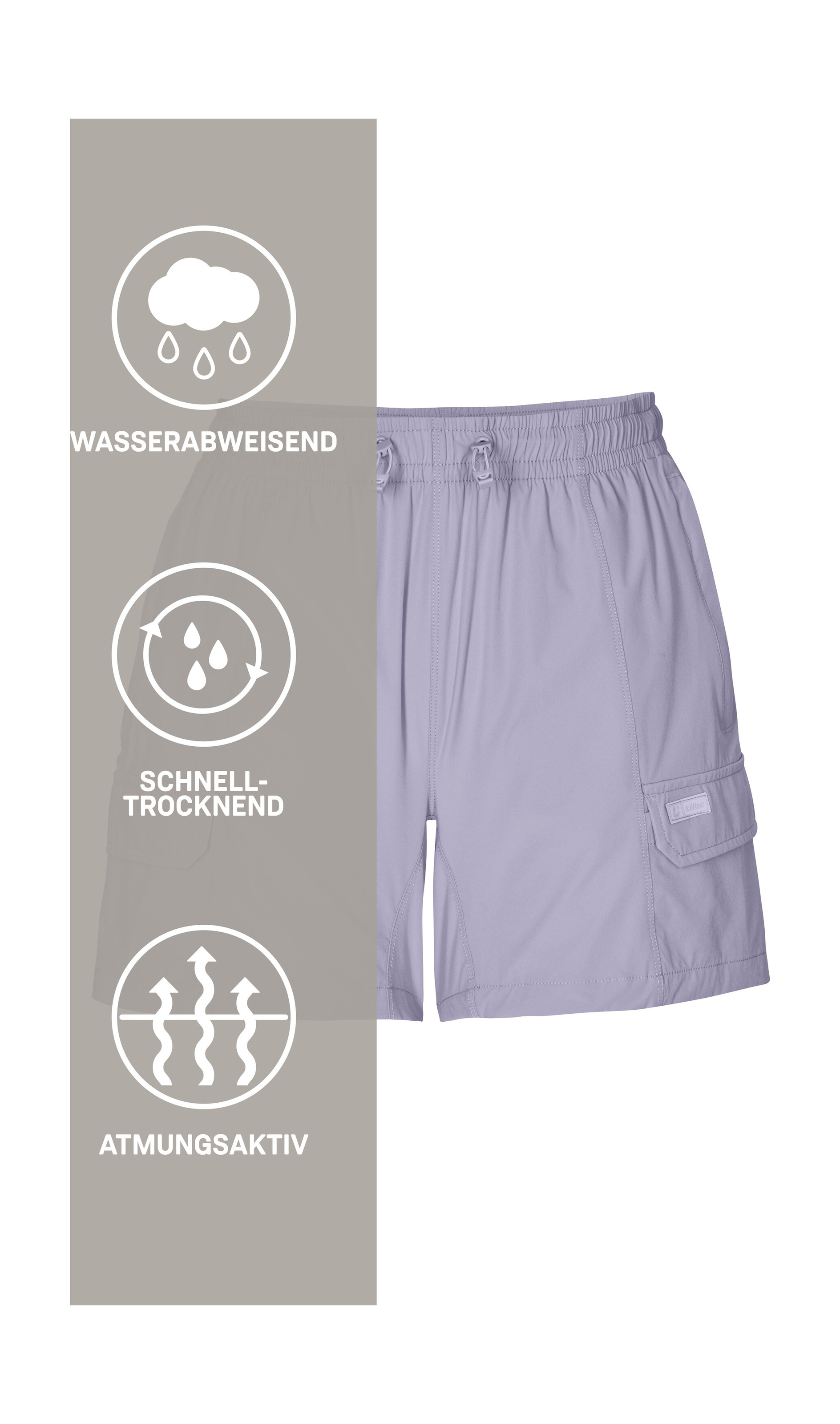 Killtec Shorts »KOS 181 WMN SHRTS«  Leichte, schnelltrocknende Shorts mit 4-Wege-Stretch und Taschen