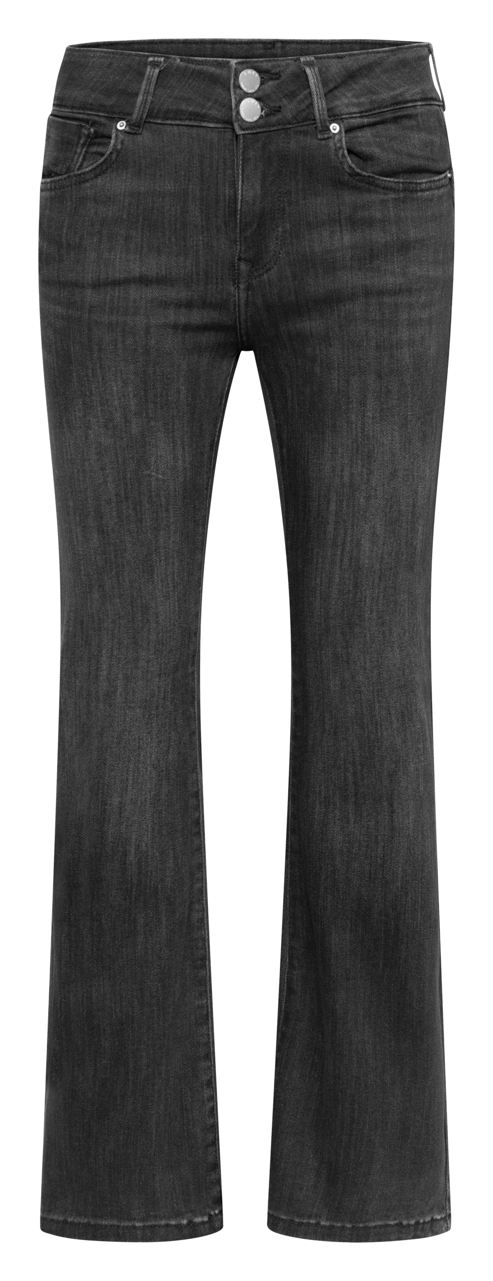 ONLY Bootcut-Jeans »ONLPOWER MW DB PUSH UP FLARED DNM« Baumwollmischung, ausgestellte Beinform