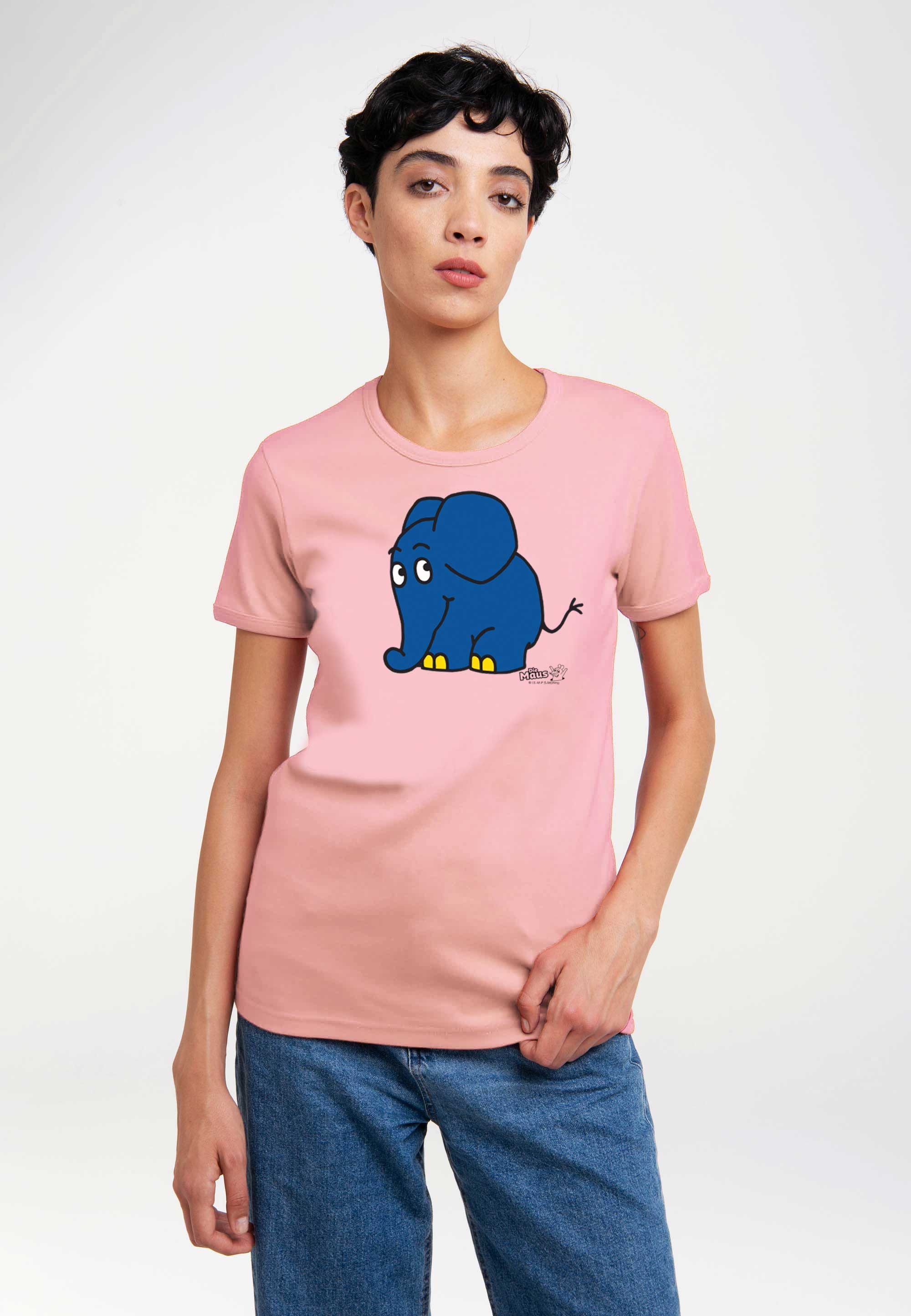 T-Shirt »Sendung mit der Maus - Elefant«, mit coolem Print