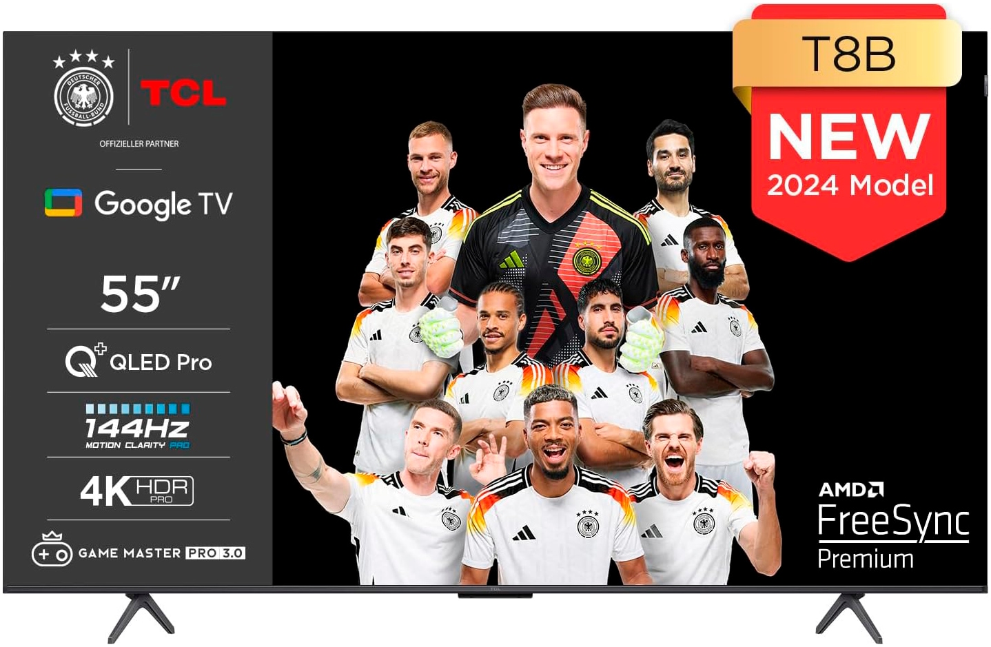 TCL QLED-Fernseher »55T8BX1« 4K Ultra HD S...