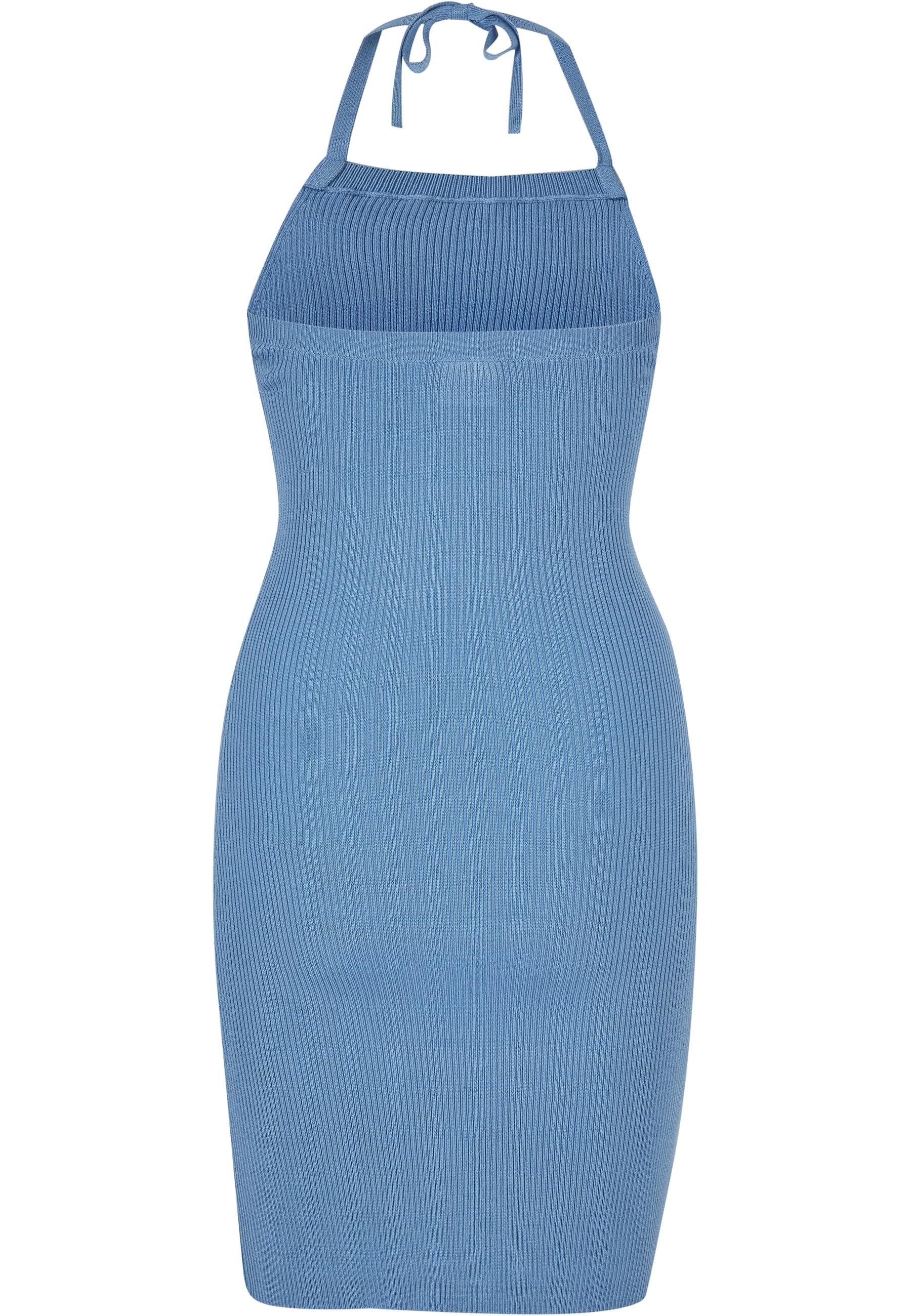 URBAN CLASSICS Shirtkleid »Urban Classics Damen Ladies Rib Knit Neckholder Dress«, (1 tlg.)