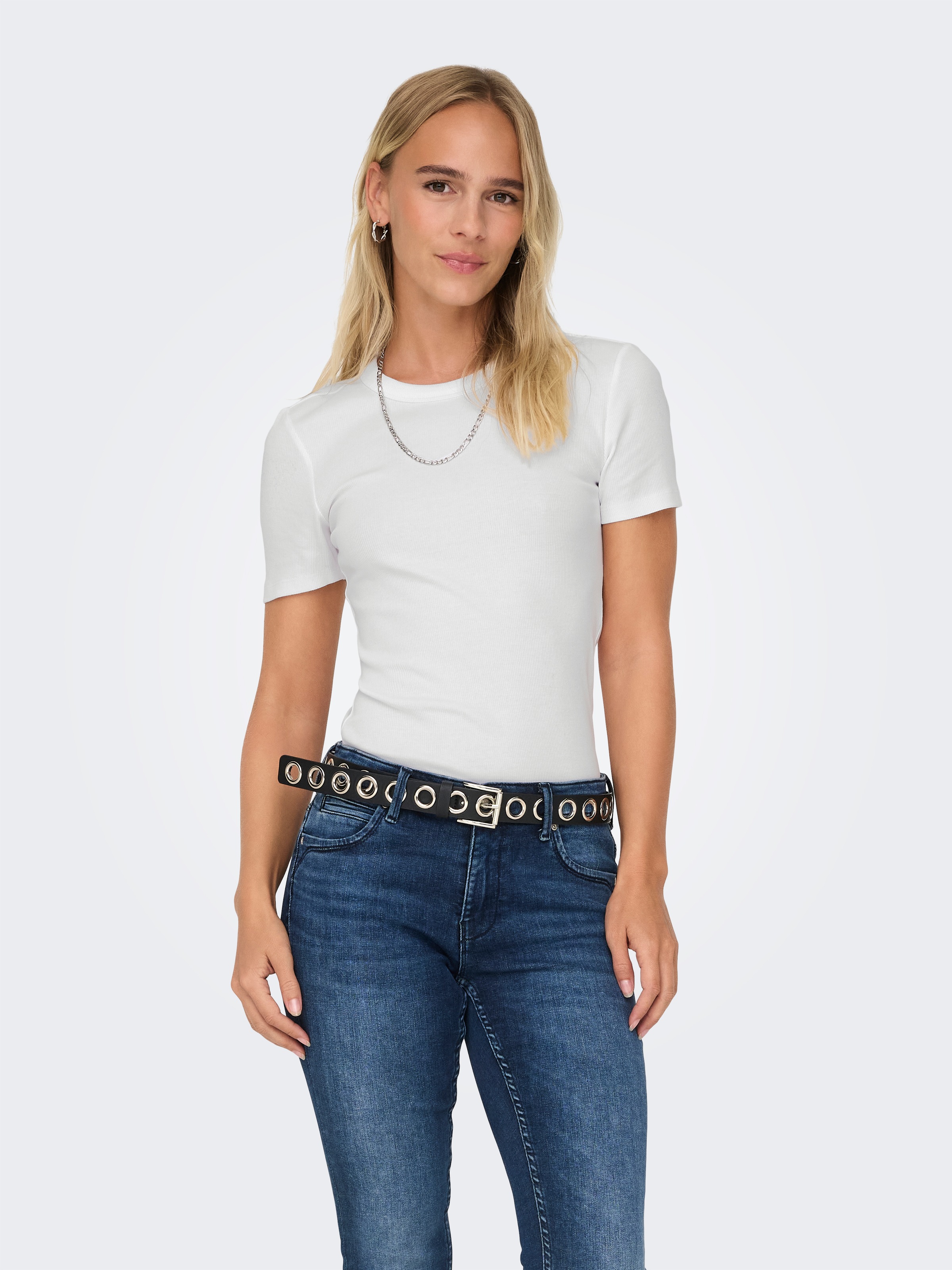 ONLY Kurzarmshirt "ONLEASY S/S O-NECK TOP BOX JRS" günstig online kaufen