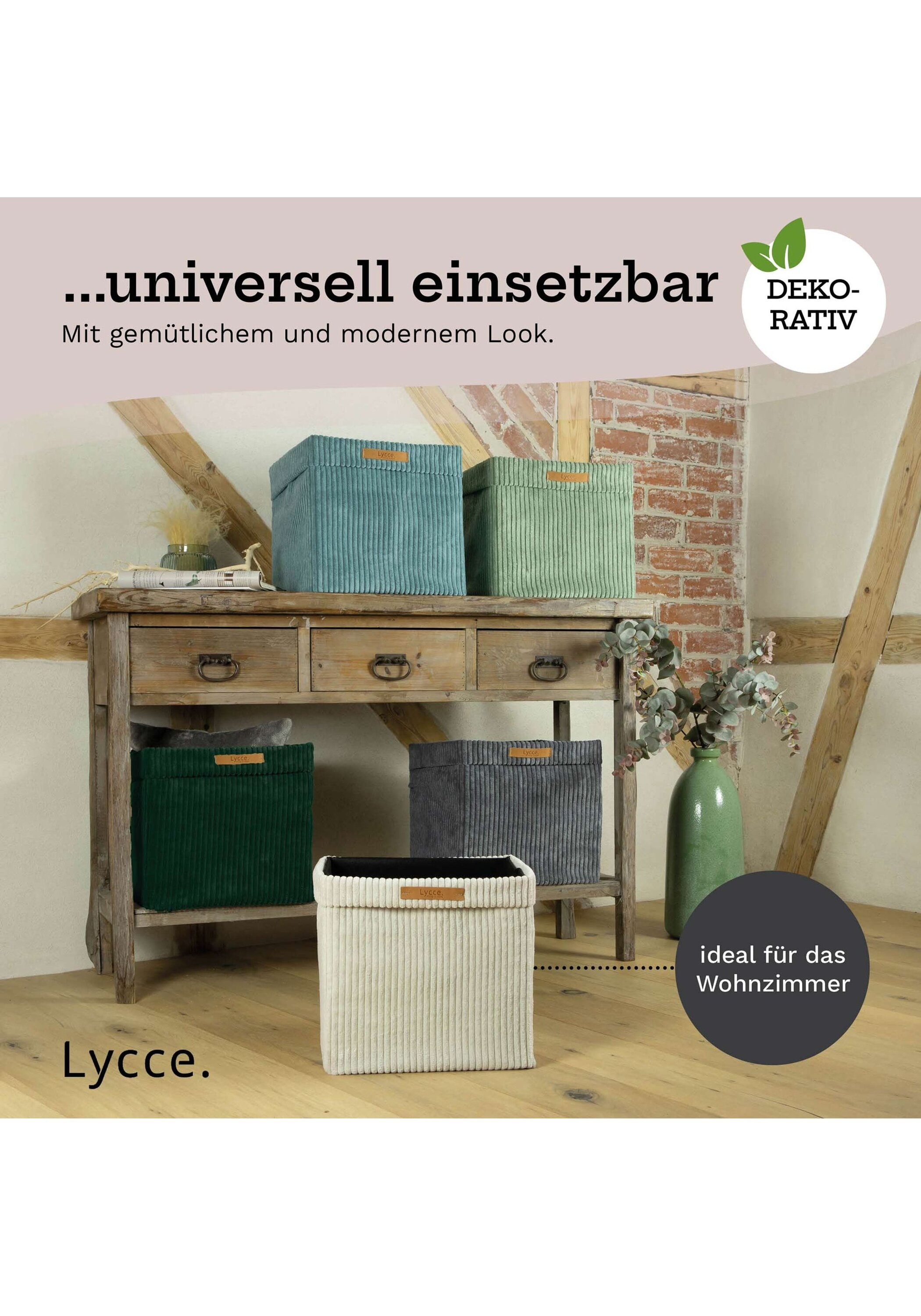 Lycce Aufbewahrungsbox »Aufbewahrungskorb Faltbare Aufbewahrungsbox Cord 1P 1er Pack«