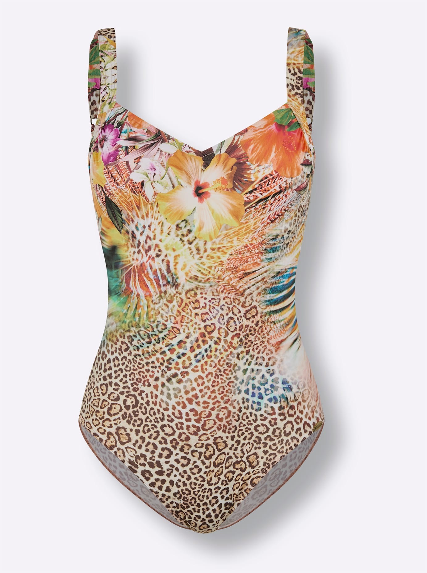 Sunflair Damen Badeanzug Orange/Braun 42 D 3