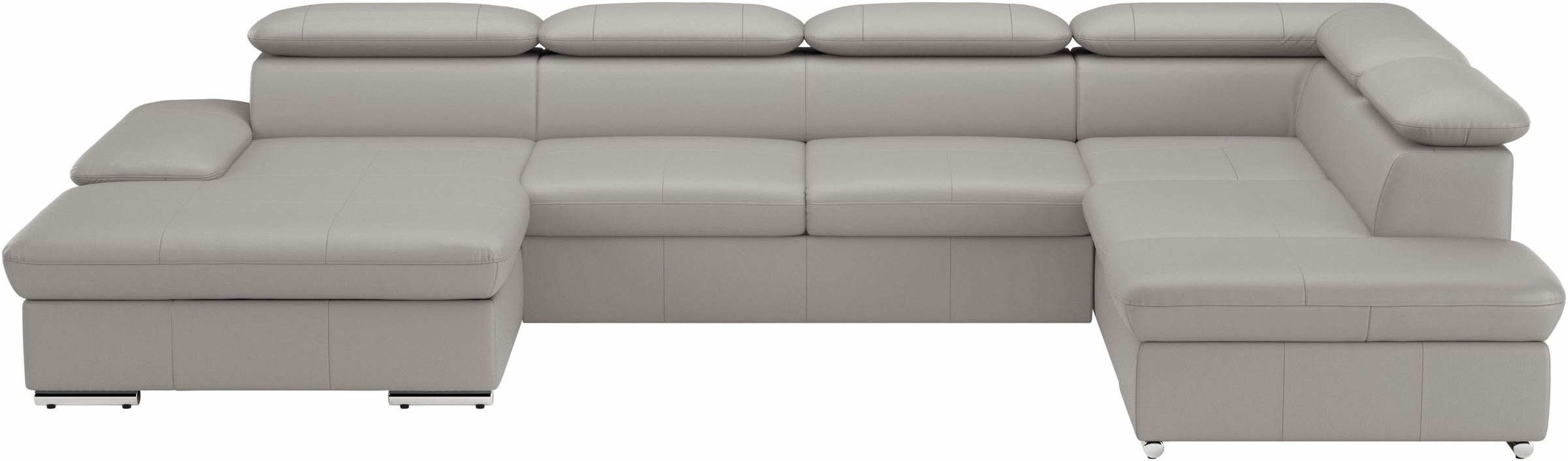 sit&more Wohnlandschaft "Valantine U-Form, B: 349 cm" mit Arm- & Kopfteilverstellung, optional mit Schlaffunktion