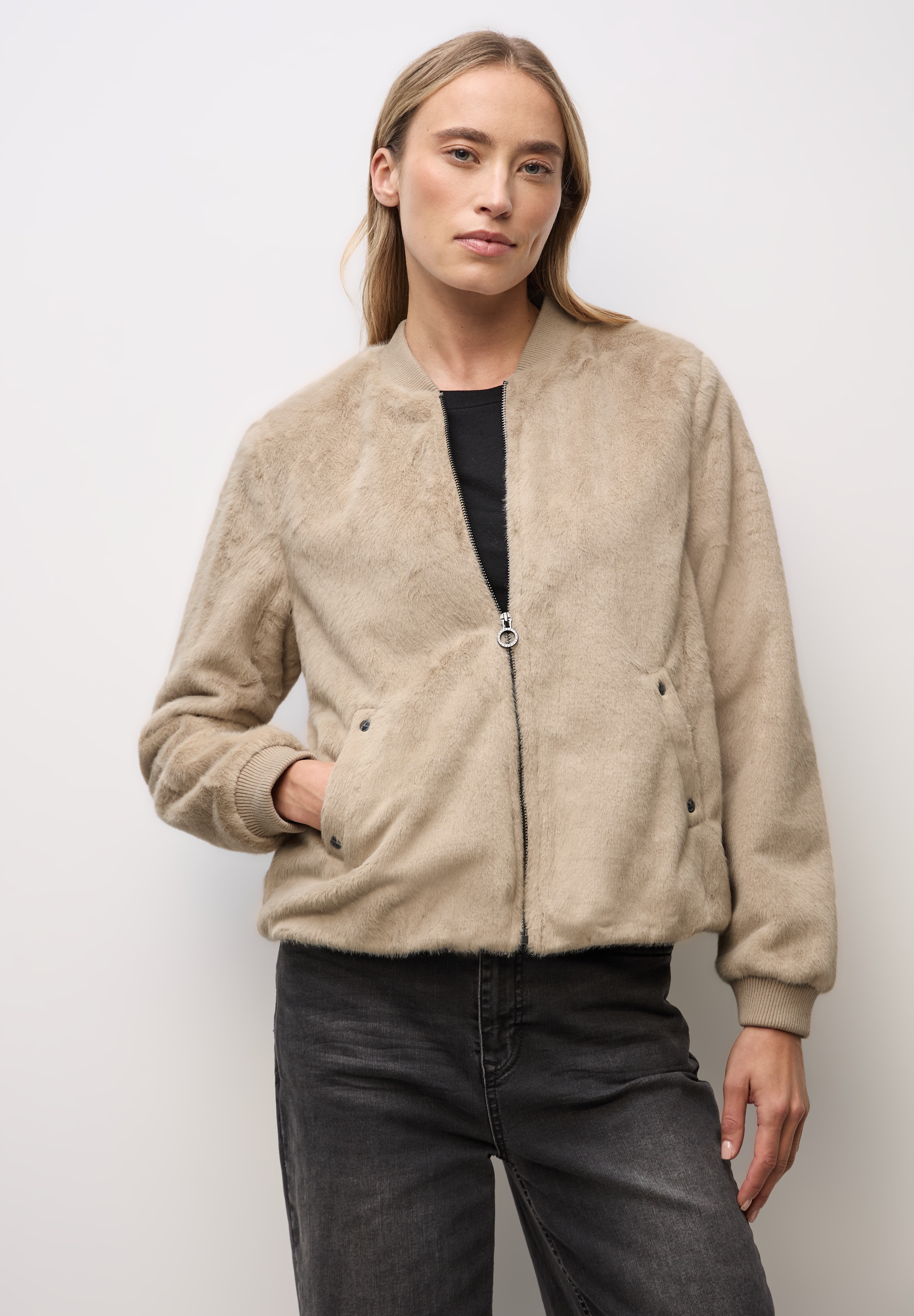 STREET ONE Blouson ohne Kapuze mit Tunnelzug am Saum günstig online kaufen
