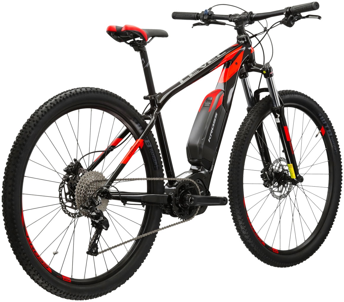 Kross E-Bike »E-MTB Level Boost 1.0 418 29 Zoll schwarz«, 10 Gang, Shimano, DEORE M6000, Mittelmotor 250 W