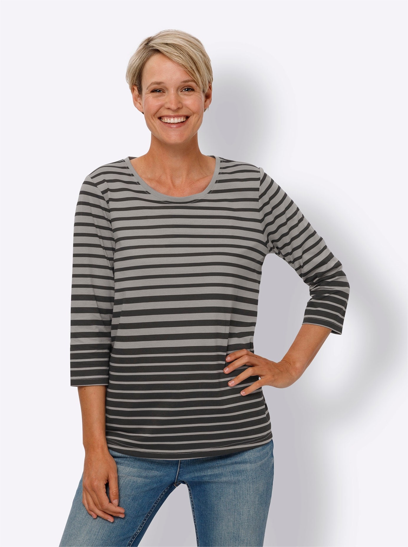 Classic Basics 3/4-Arm-Shirt "Ringelshirt", (1 tlg.) günstig online kaufen