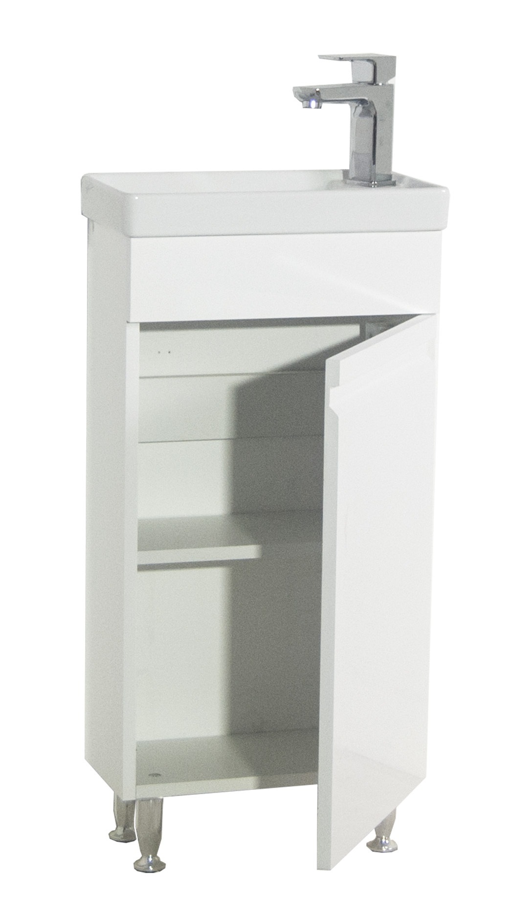 VCM Waschbeckenunterschrank »VCM 2-tlg Set | Waschplatz für Gäste WC | Gästebad | Waschtisch | grifflose Drehtüre | Badezimmer Set ¿ Sirola M«, (2 St.)