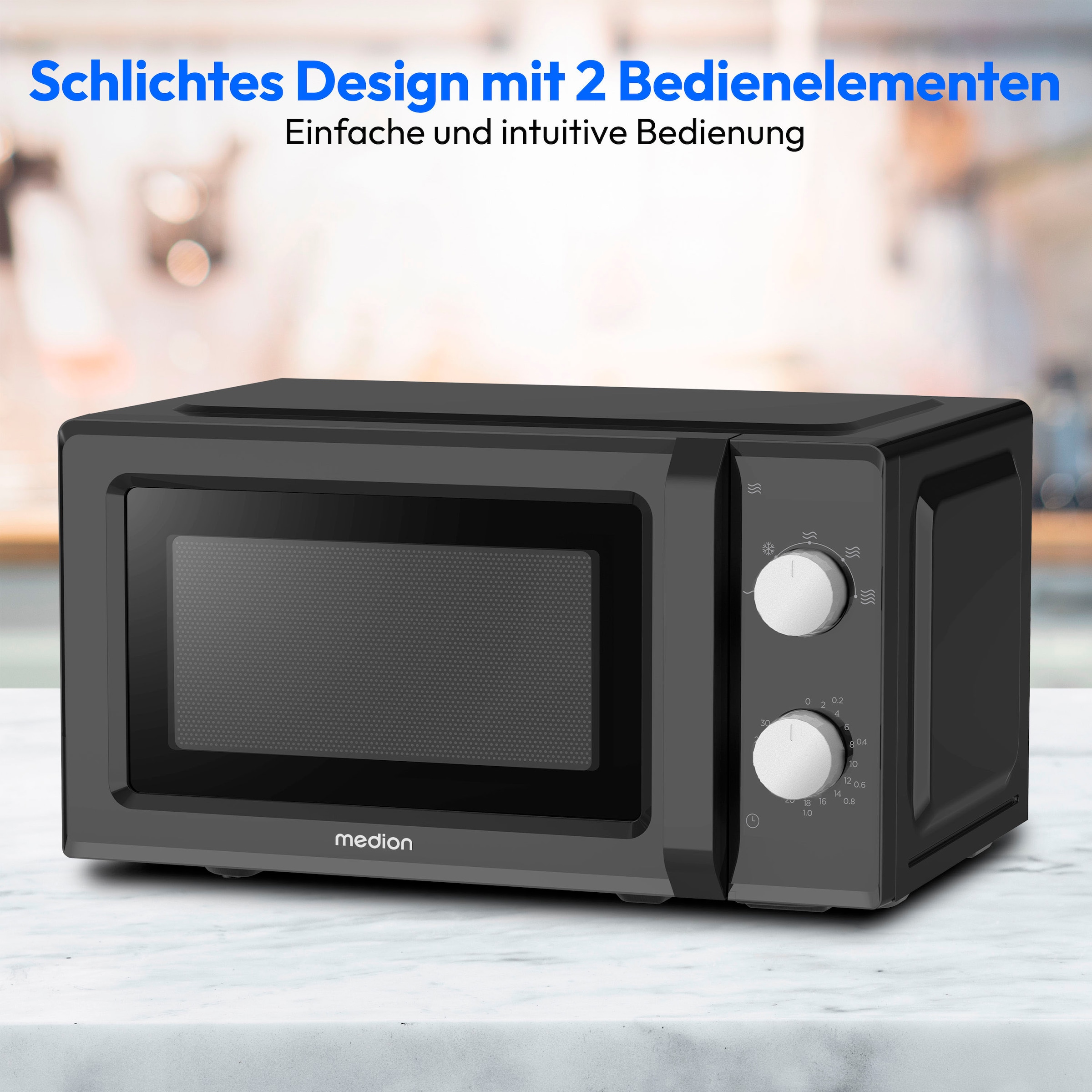 Medion® Mikrowelle »MD 11475«, Mikrowelle, 700 W, 700 W, 5 Mikrowellenstufen, Auftaufunktion, Timerfunktion