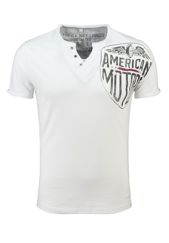 Key Largo T-Shirt, mit trendigem Brust- und Rückenprint kaufen