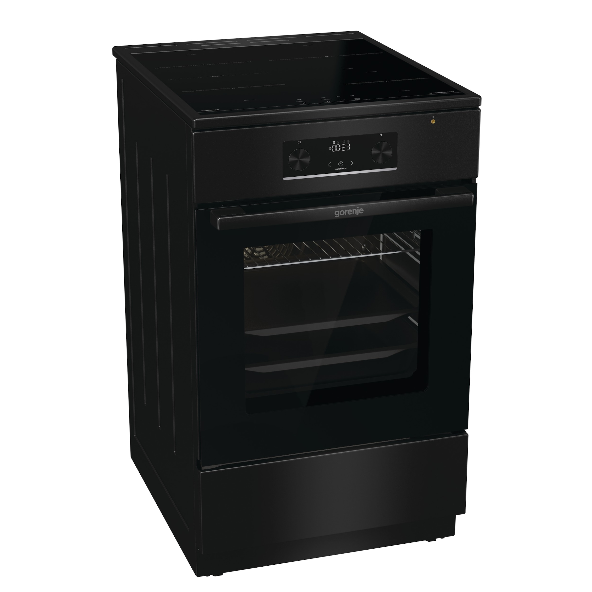 GORENJE Induktions-Standherd »MEKIS510IB« mit 1-fach-Teleskopauszug Aqua Clean 1 Stk. tlg. Pizzafunktion mit 275 °C – perfekt für Pizza, Focaccia und mehr!