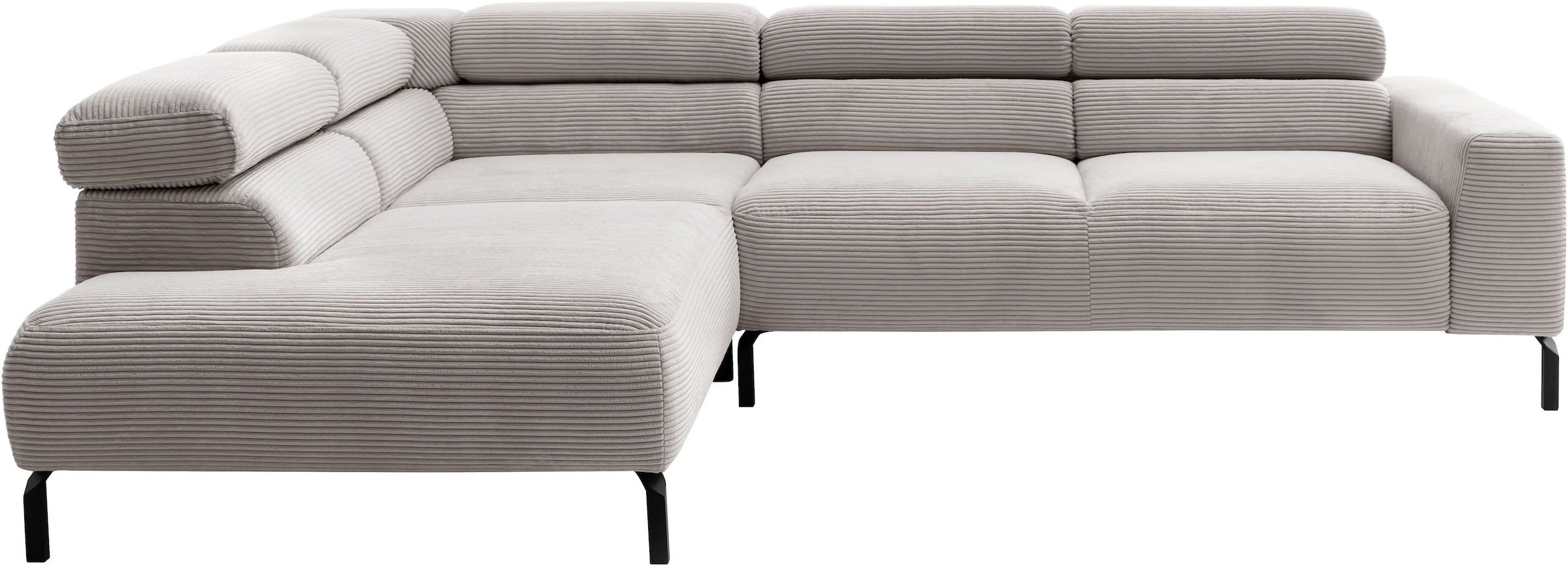 Home affaire Ecksofa "Antonelli, L-Form, inkl. Kopfteilverstellung, Breite günstig online kaufen