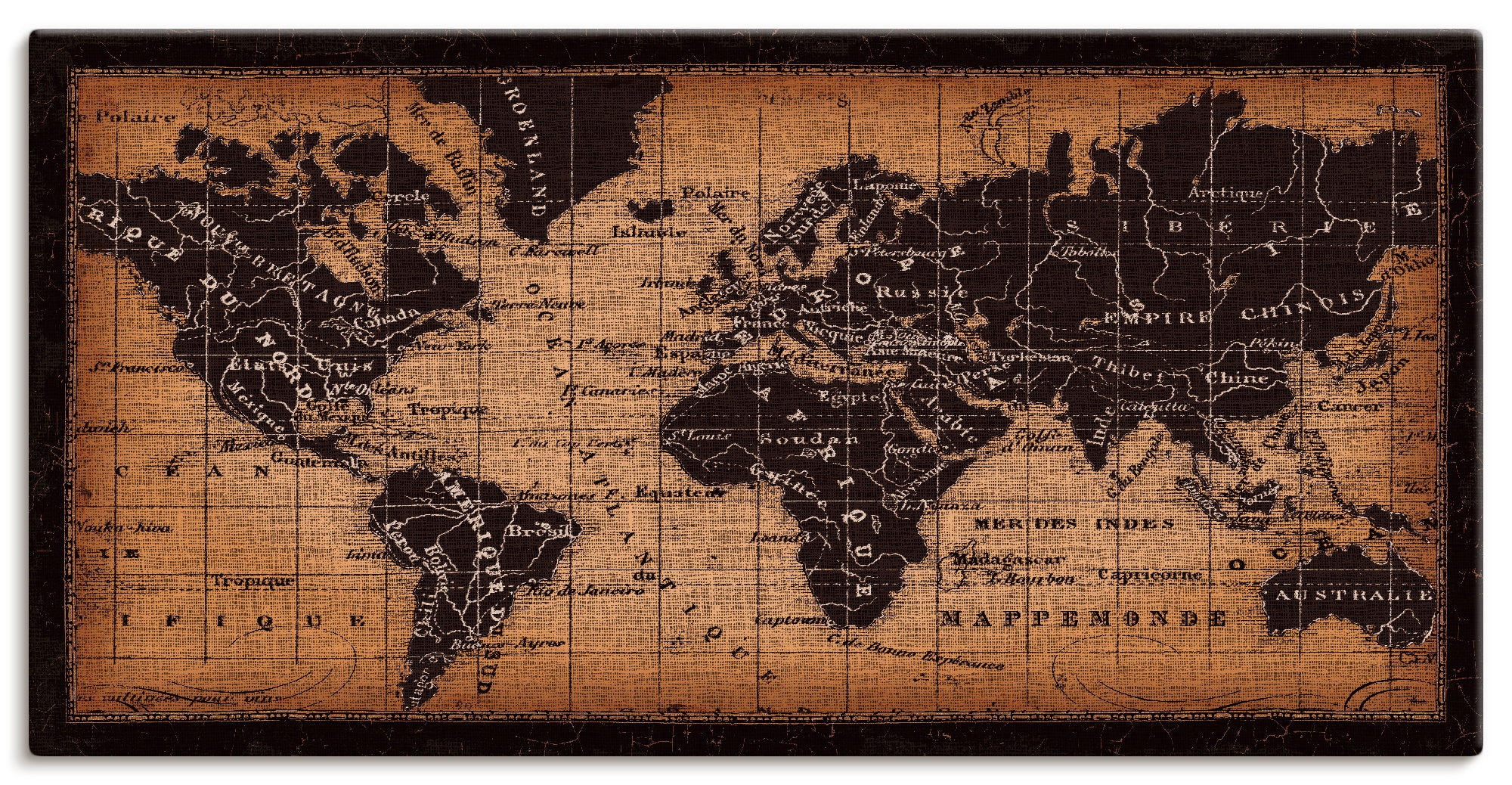Artland Wandbild »Alte Weltkarte«, Größen in BAUR kaufen versch. Leinwandbild, (1 Wandaufkleber oder als St.), Landkarten, | Poster
