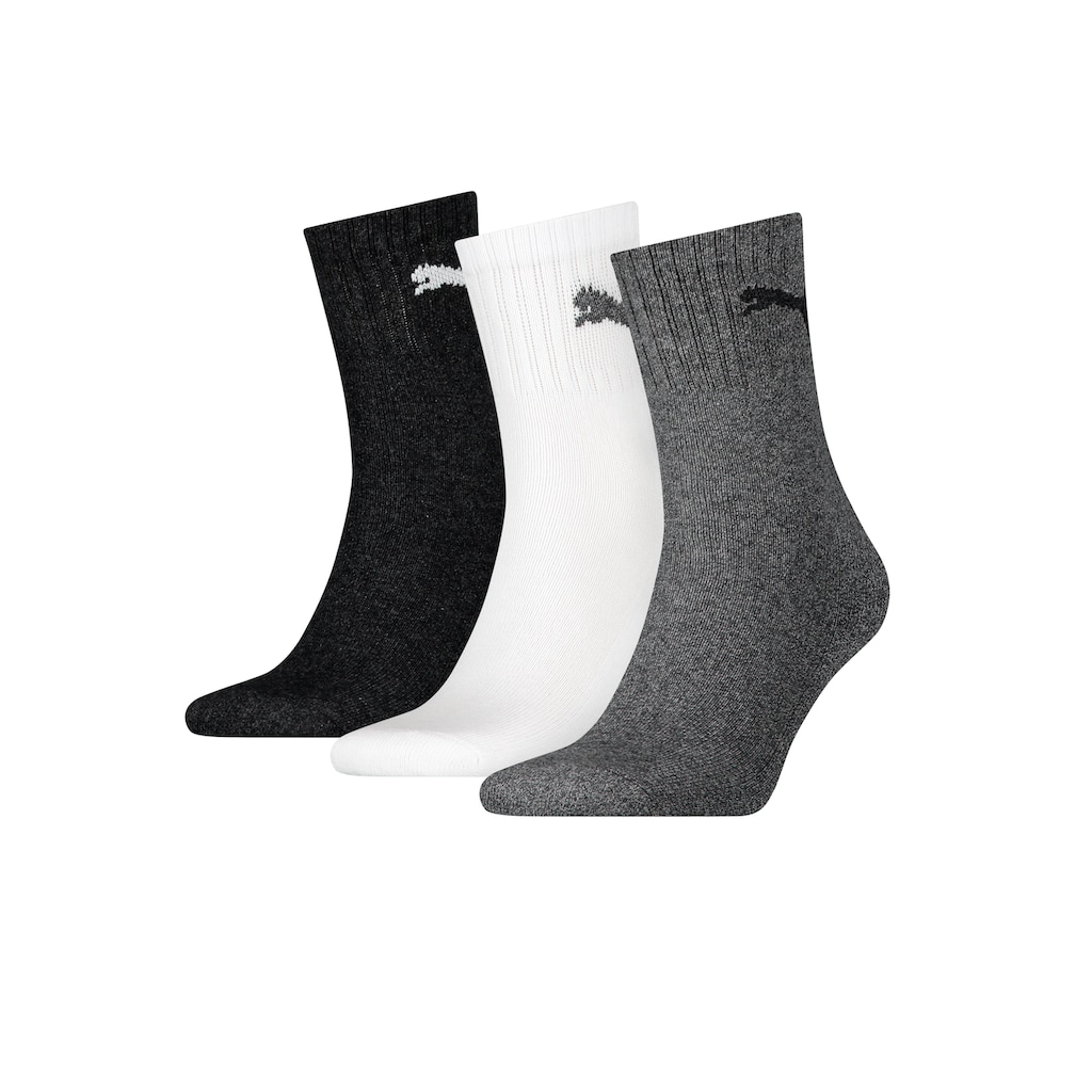 PUMA Sportsocken »short crew«, (3 Paar)