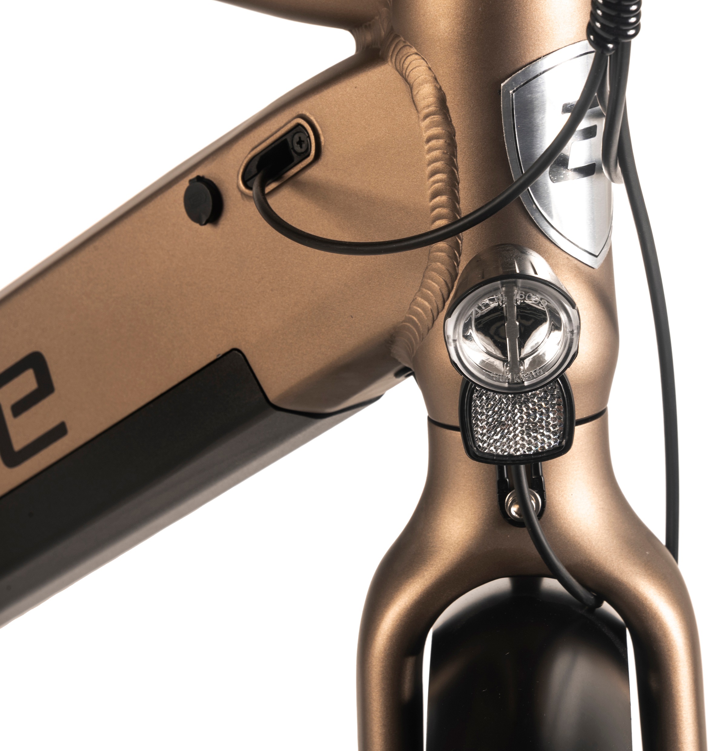 Adore E-Bike »27,5" Alu Cityfahrrad CX-290 Mittelmotor 75NM / 15Ah Bronze«, 8 Gang, Shimano, Nexus, Mittelmotor 250 W
