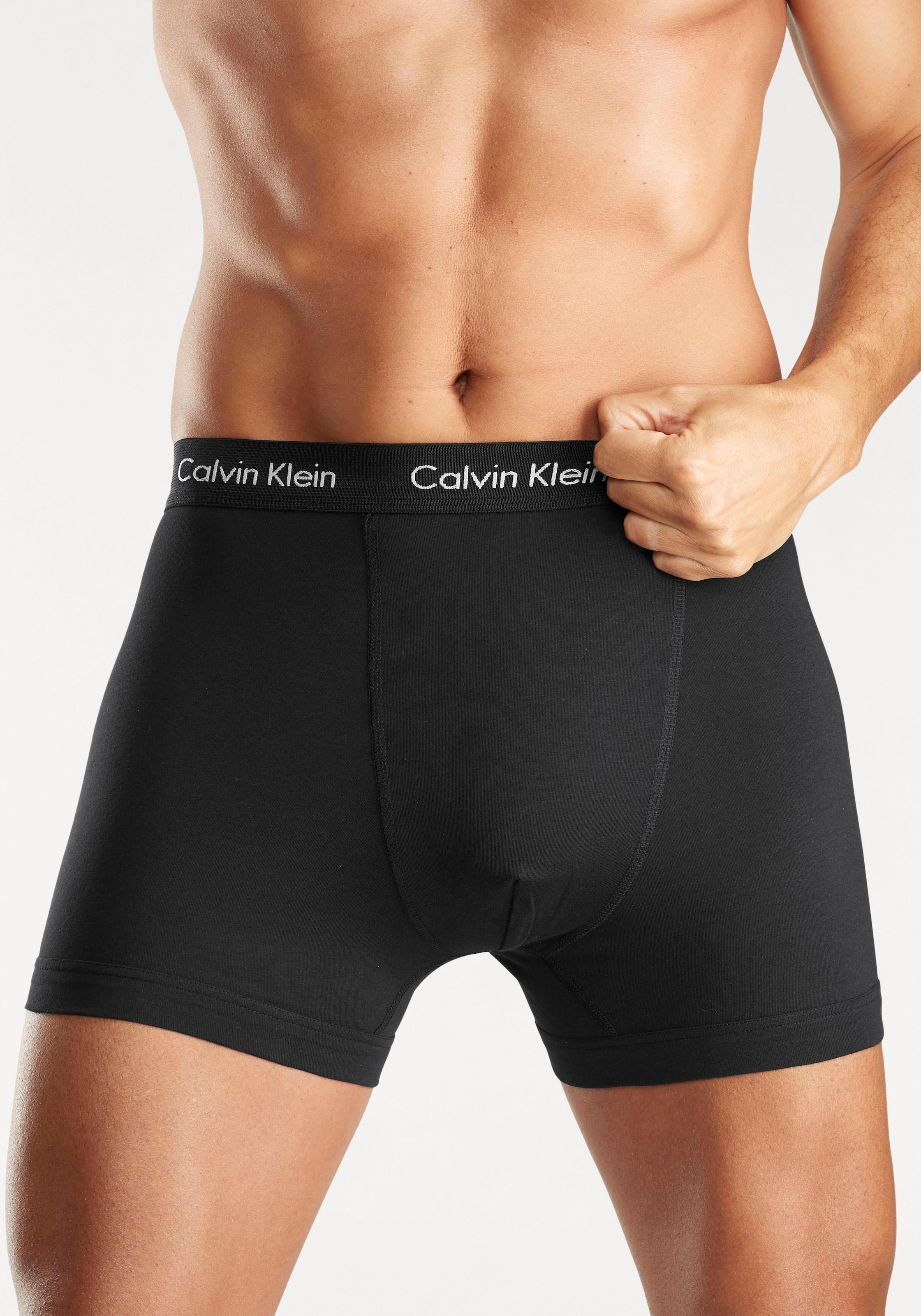 Calvin Klein Underwear Trunk, (3 St.), in uni schwarz