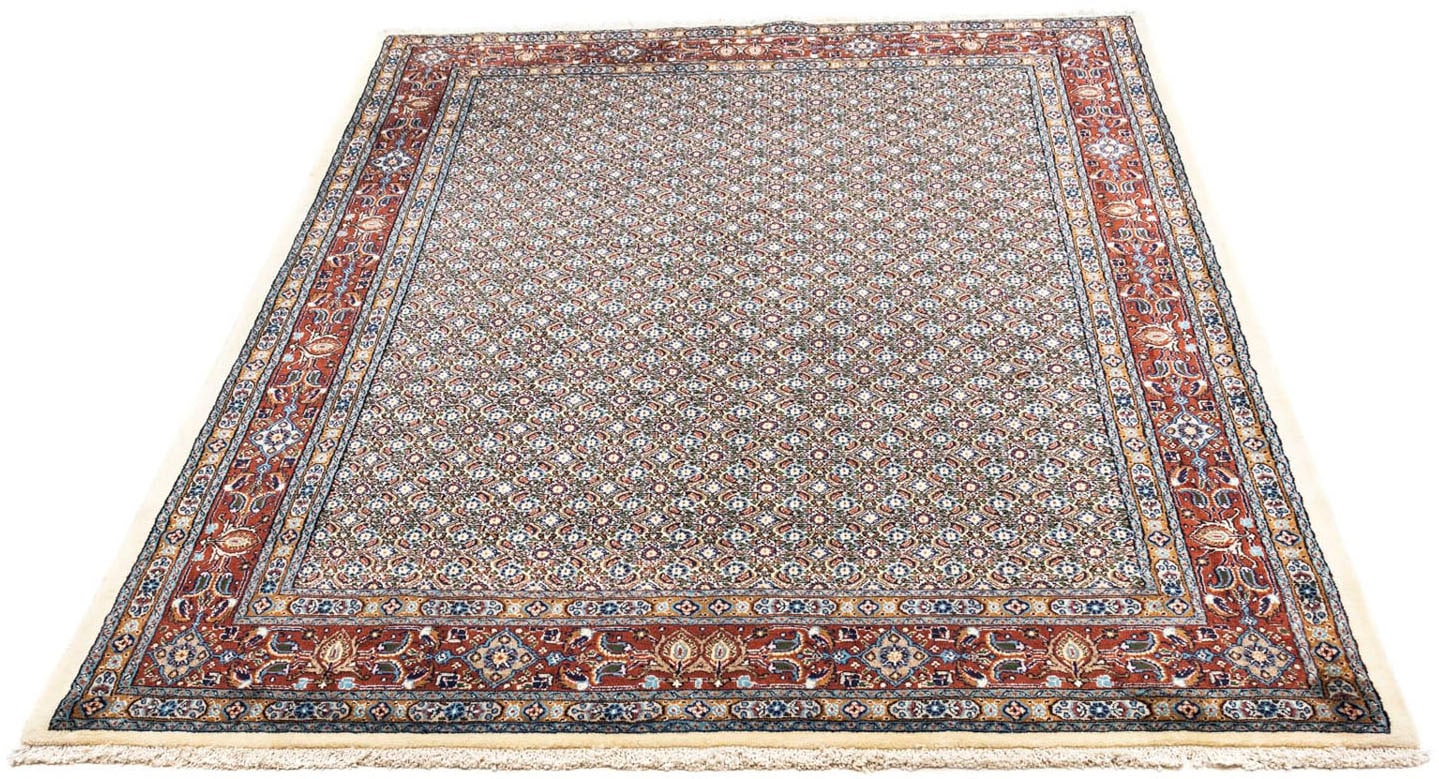 morgenland Hochflor-Läufer "Moud Medaillon Beige 295 x 82 cm", rechteckig, 10 mm Höhe, Unikat mit Zertifikat