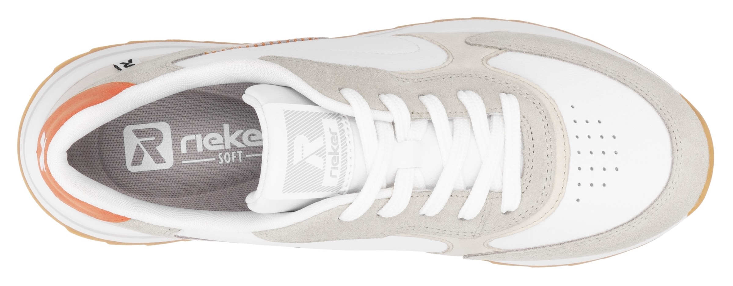 RIEKER Sport Keilsneaker, Halbschuh, Schnürschuh, Freizeitsneaker mit weicher Soft-Einlage