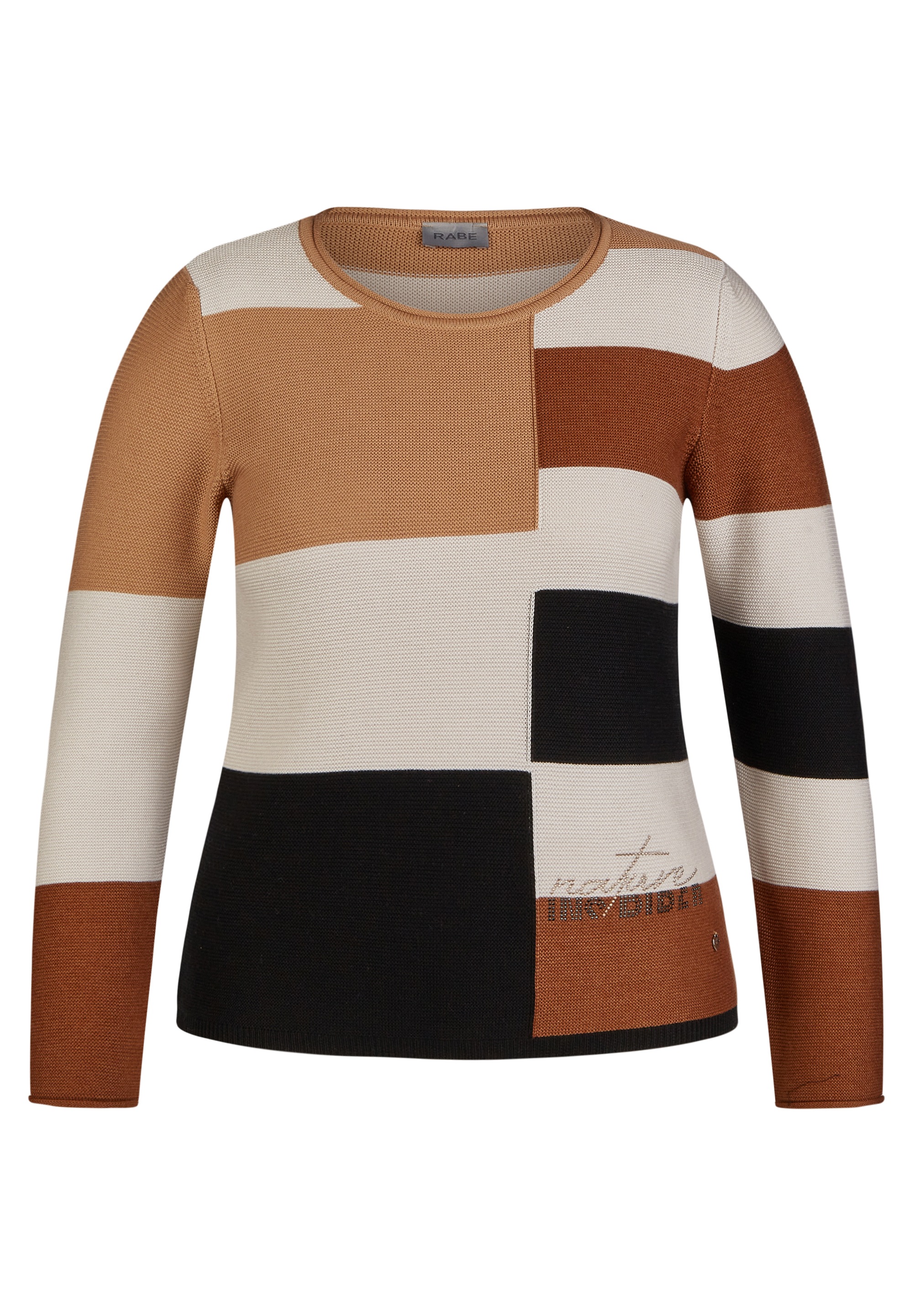 Rabe Strickpullover, mit Colorblocking-Muster
