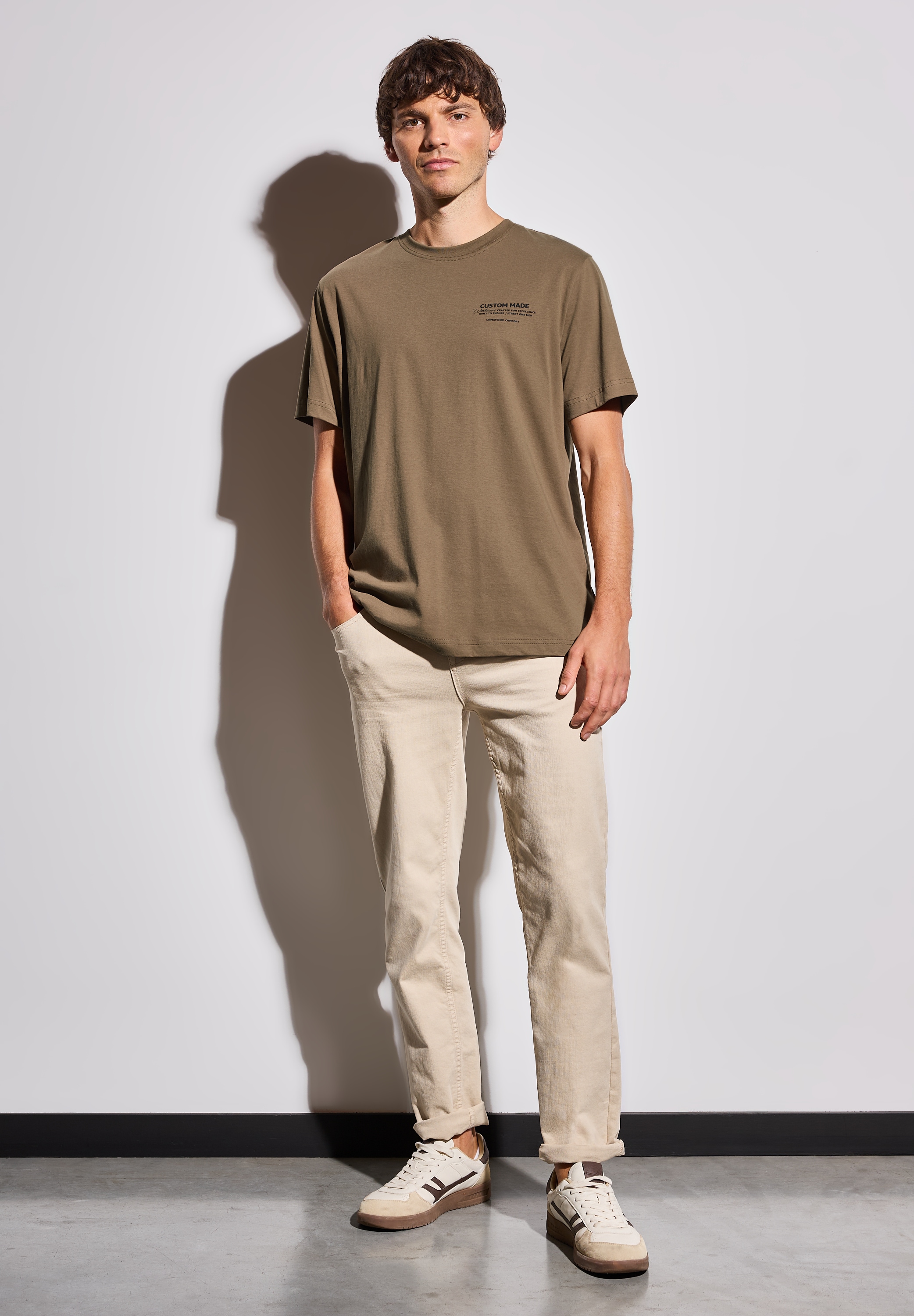 STREET ONE MEN T-Shirt, aus reiner Baumwolle
