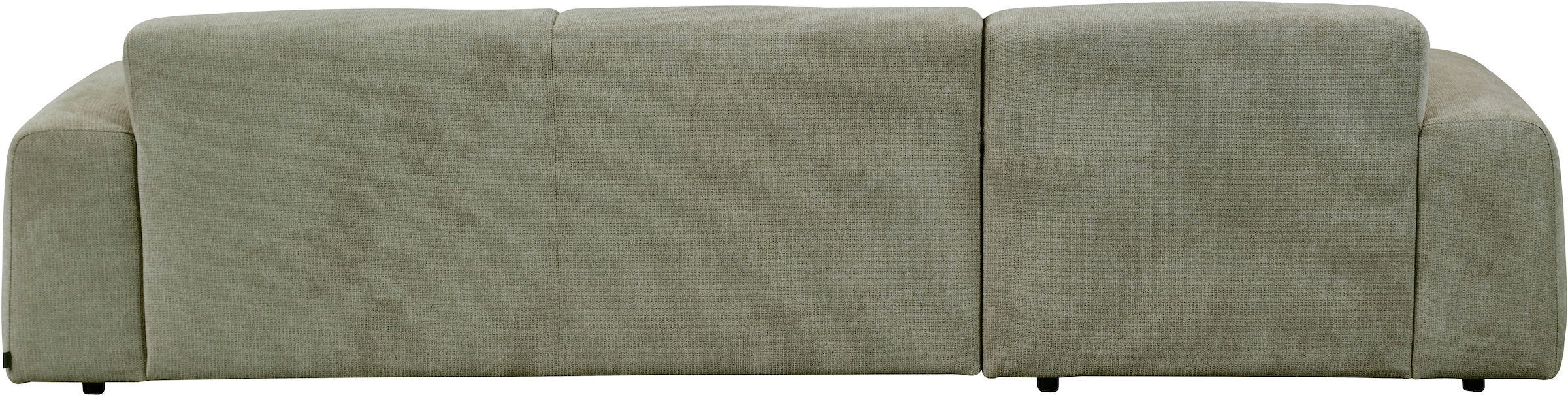 andas Ecksofa »Linkka, Breite 301 cm«, L-Form, in einem weichen Chenille-Stoff, mit Wellenunterfederung