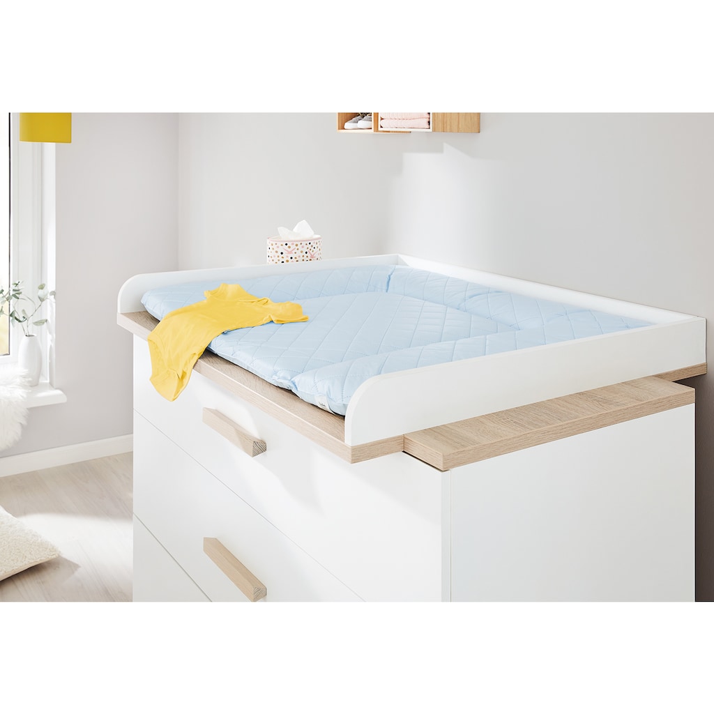 Pinolino® Babyzimmer-Komplettset »Lumi«, (Set, 3 St., Kinderbett, Schrank, Wickelkommode)