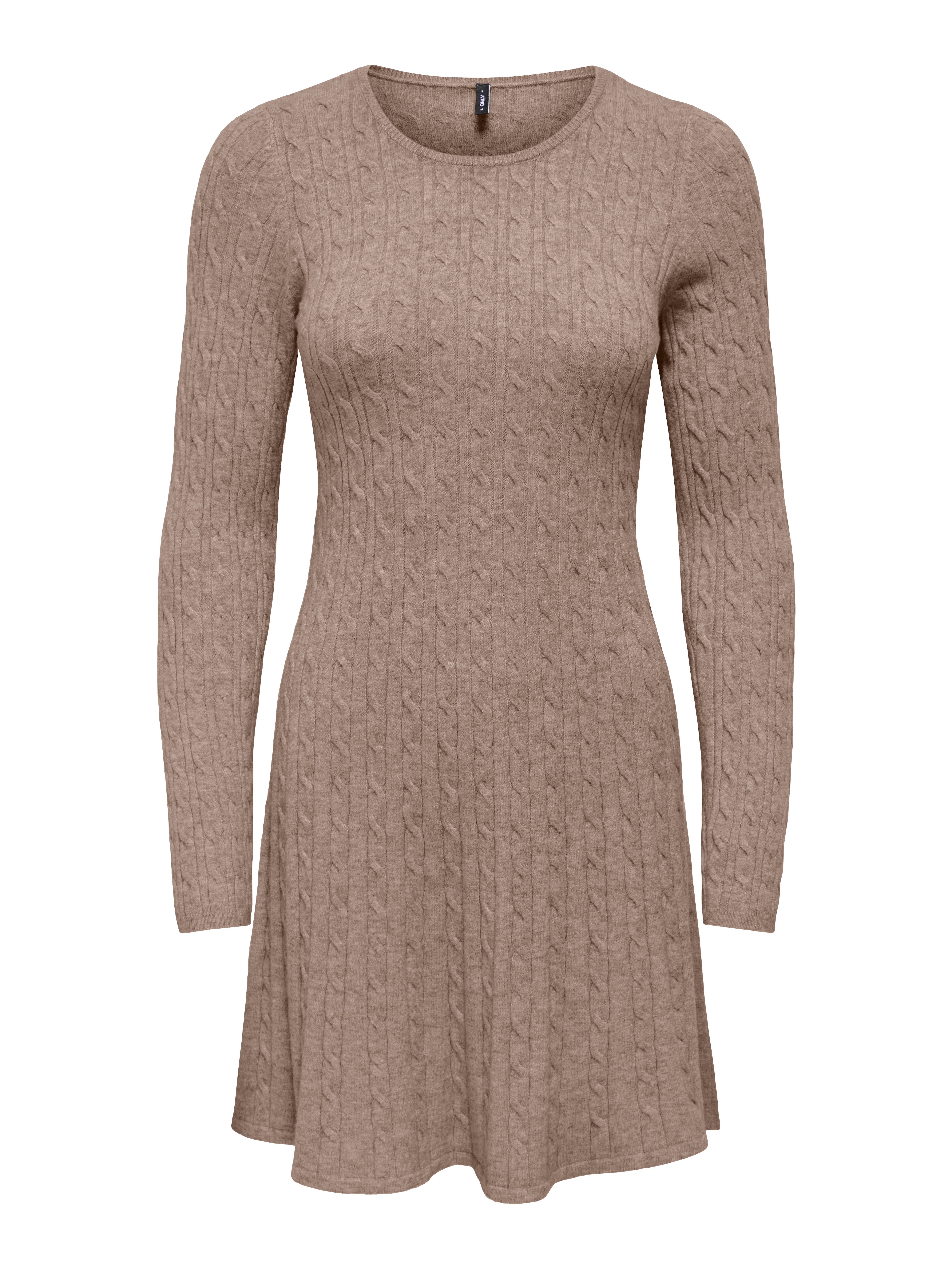 ONLY Strickkleid "ONLIBI LS O-NECK CABLE DRESS CC KNT" Viskosemischung, regular fit