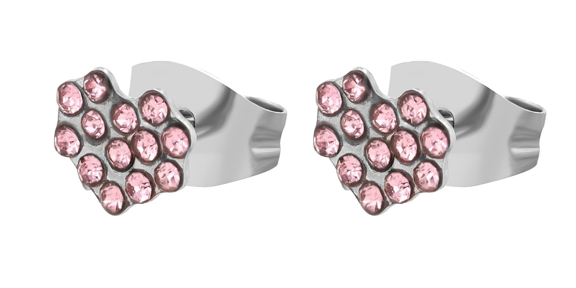 Adelia´s Paar Ohrhänger "Damen Ohrringe – Ohrstecker aus Edelstahl mit Stra günstig online kaufen