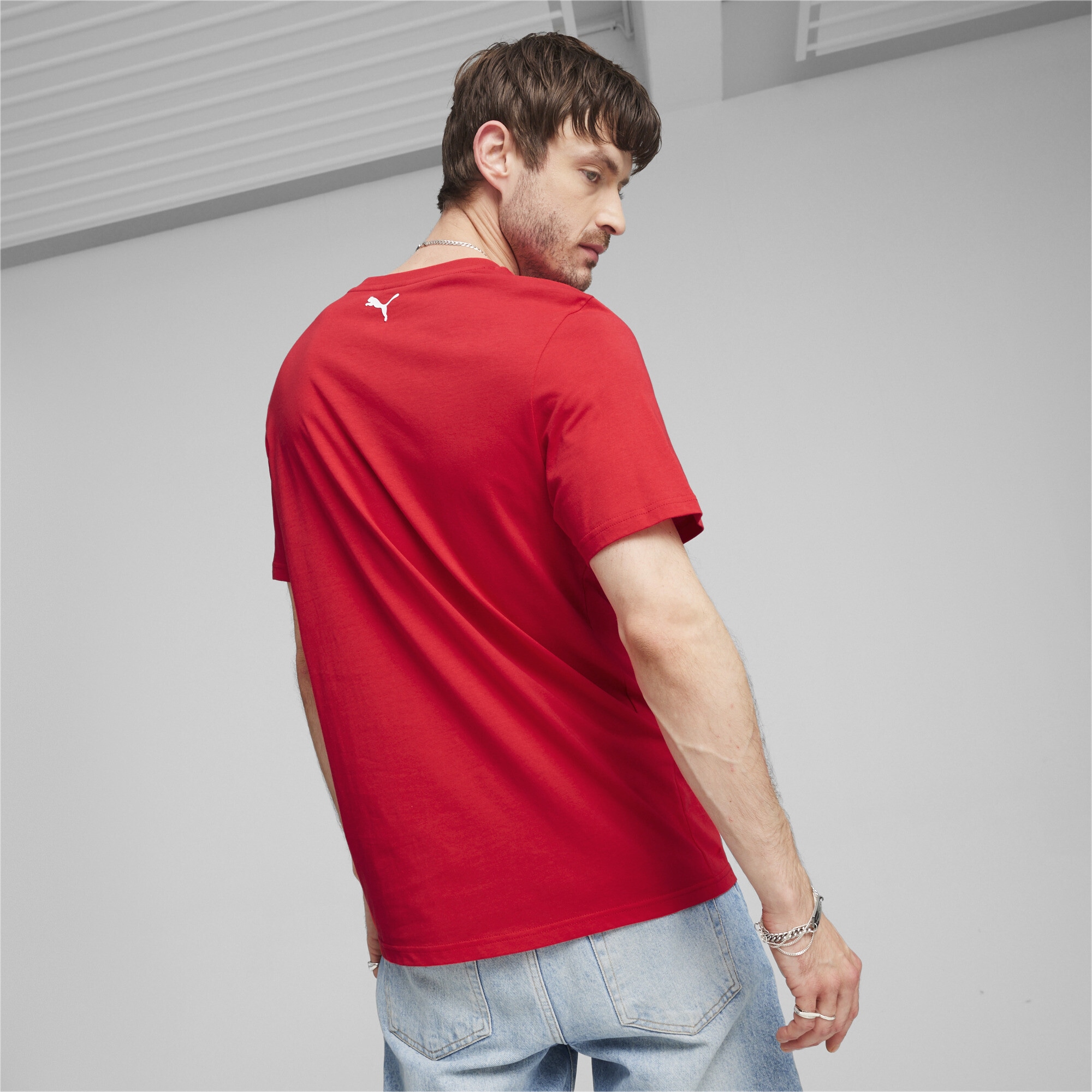 PUMA T-Shirt »Scuderia Ferrari Race Motorsport T-Shirt mit Grafik Herren«
