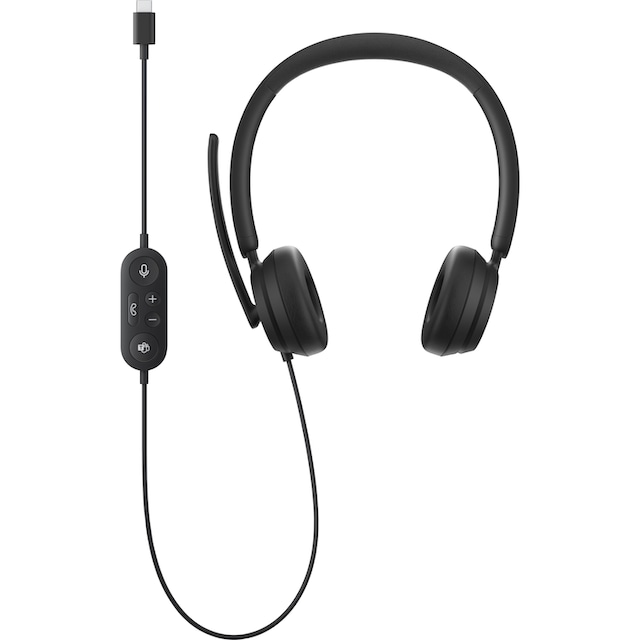 Microsoft On-Ear-Kopfhörer »Modern USB-C Headset«,  Noise-Cancelling-integrierte Steuerung für Anrufe und Musik | BAUR