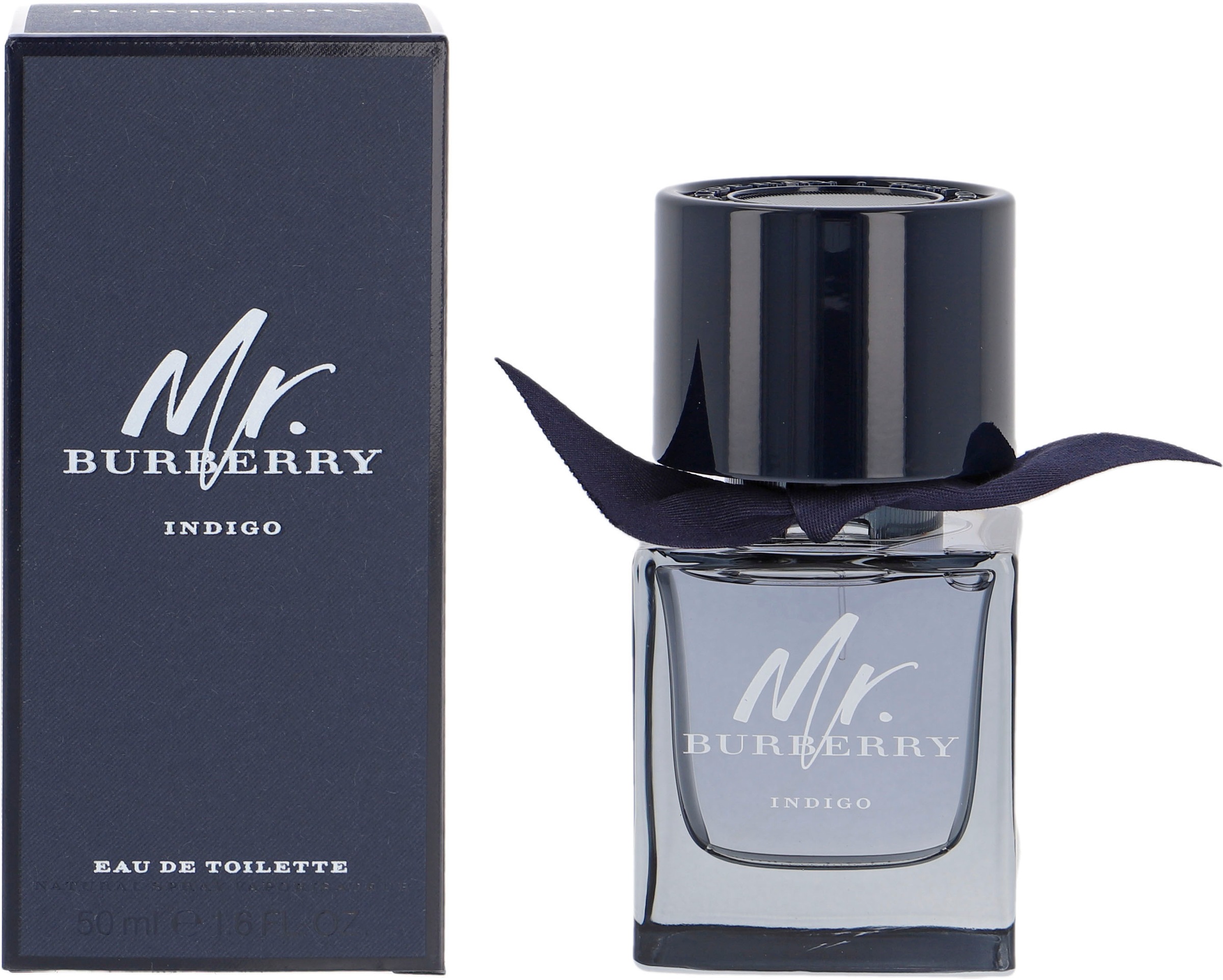 BURBERRY Eau de Toilette »Mr. Burberry Indigo«, Zitrischer Duft mit Zitronenöl, Veilchenblätter, Minzöl und Moschus.