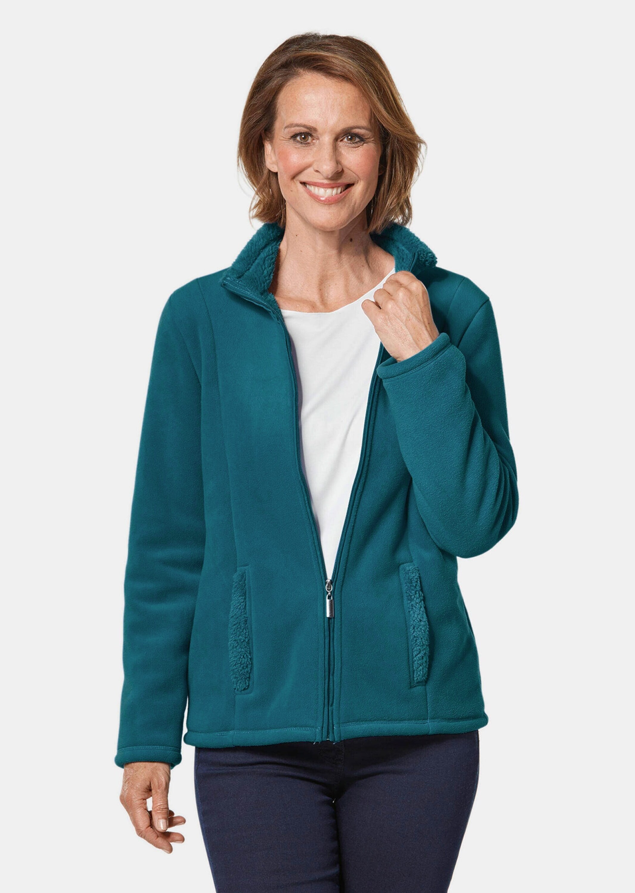 GOLDNER Fleecejacke »Kurzgröße Kuschelweiche Fleece-Jacke«