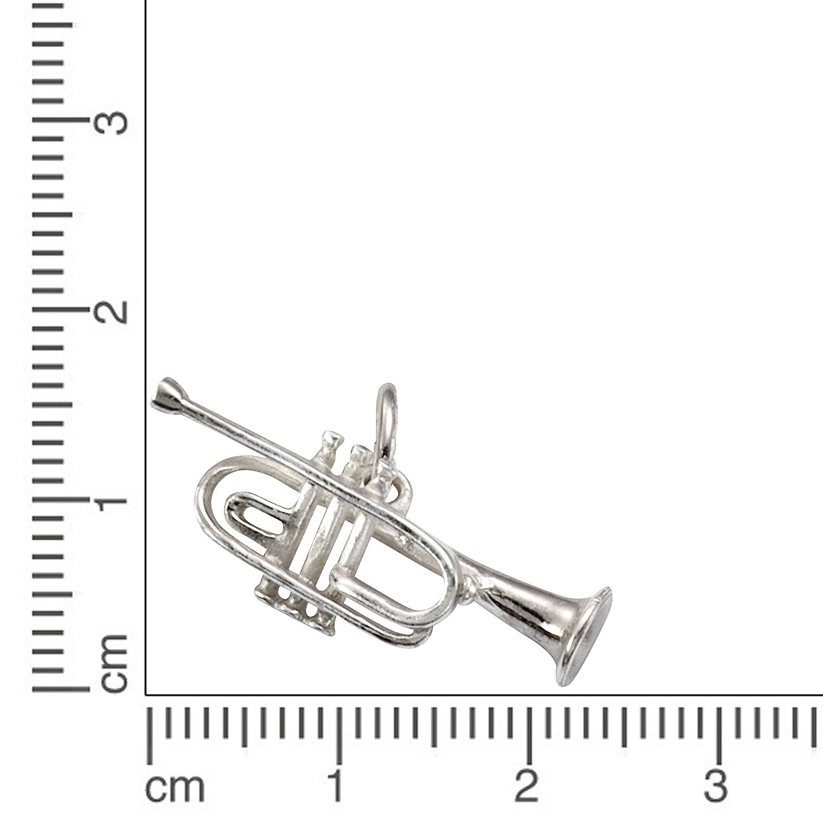 Vivance Kettenanhänger »925 Sterling Silber Trompete«