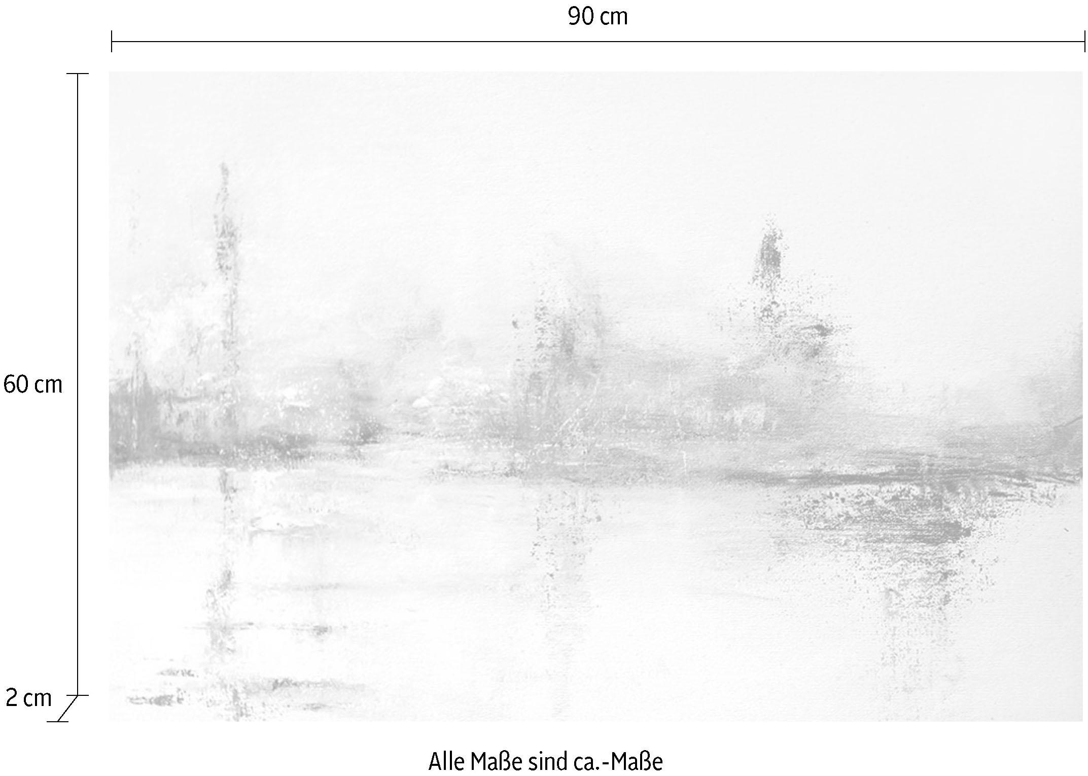 Places of Style Leinwandbild »Marmoroptik«, Abstrakte-Kunst-Modern-Spa-Spa Bilder-Marmor, Premium-Leinwandstoff, Handarbeit aus Deutschland, 90x60cm