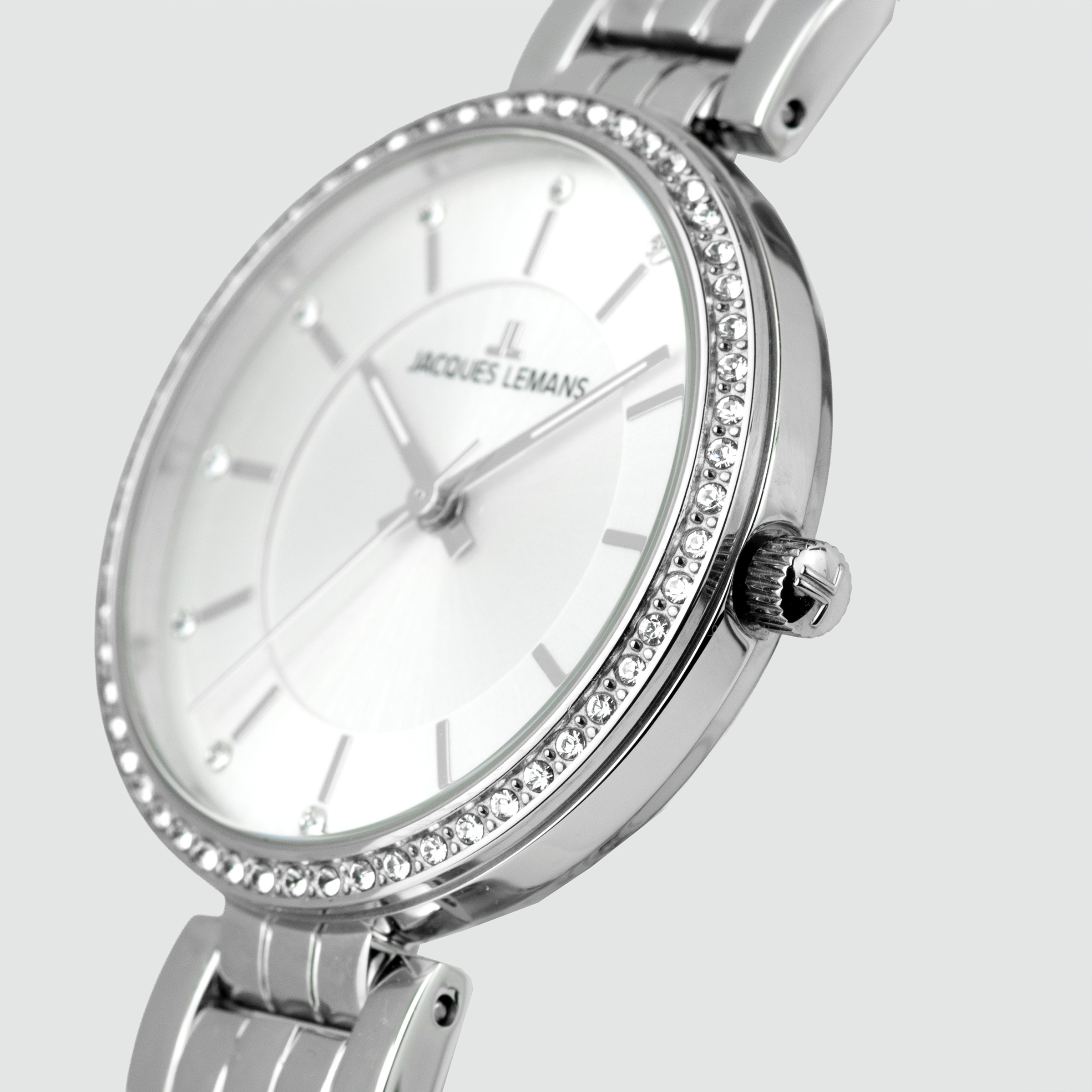 Jacques Lemans Quarzuhr »Milano« Armbanduhr, Damenuhr, Edelstahlarmband, analog