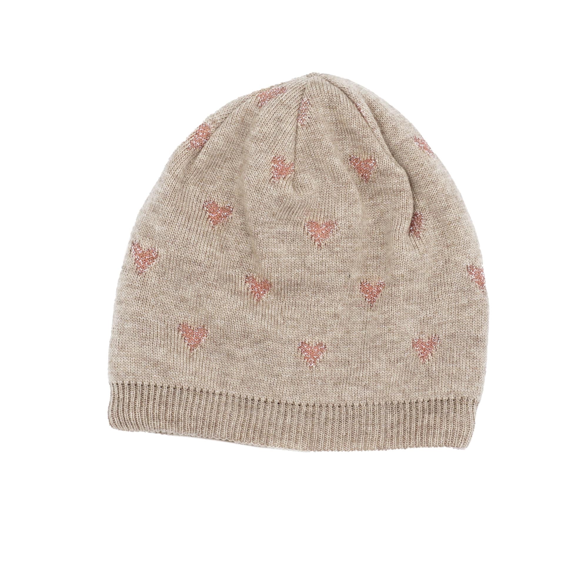 MAXIMO Beanie Wollanteil, Feinstrick, gefüttert, Glitzer Details