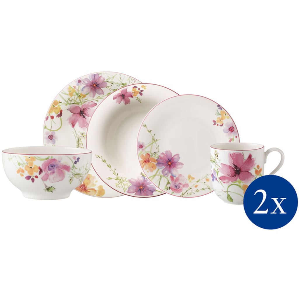 Villeroy & Boch Kombiservice »Geschirr-Set, Service Mariefleur Basic Starter Set«, (Set, 10 tlg.)