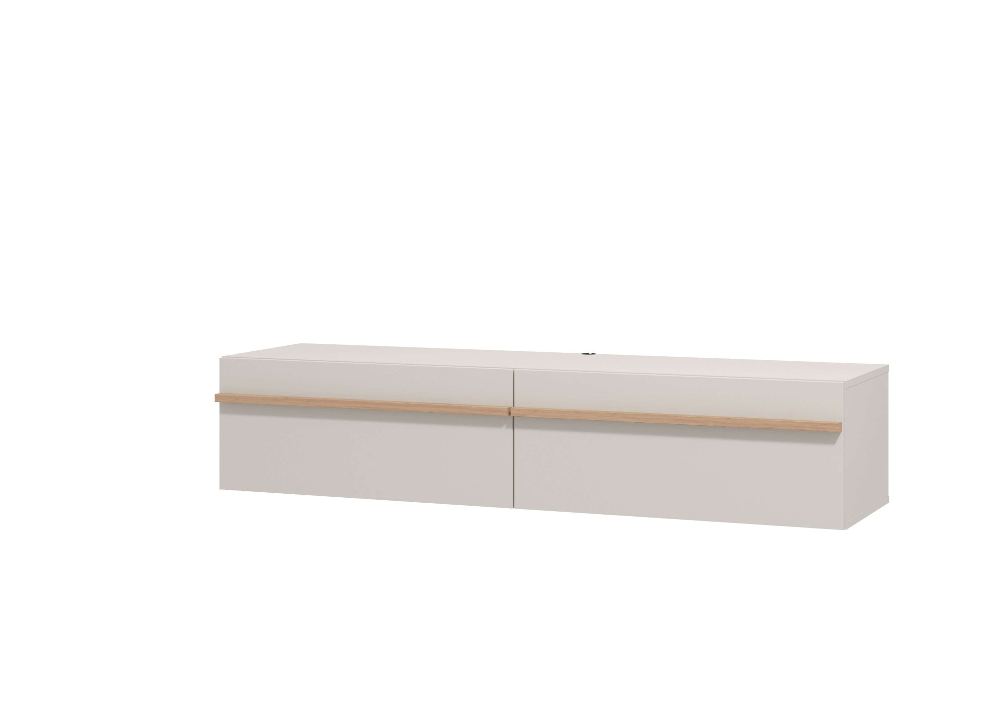 INOSIGN Lowboard »Arles TV-Kommode, Breite 128 /154/192 cm, TV-Schrank, Wandmontage«, mit geschlossenen Fächern, in Kaschmir Farbe, mit Klappentüren