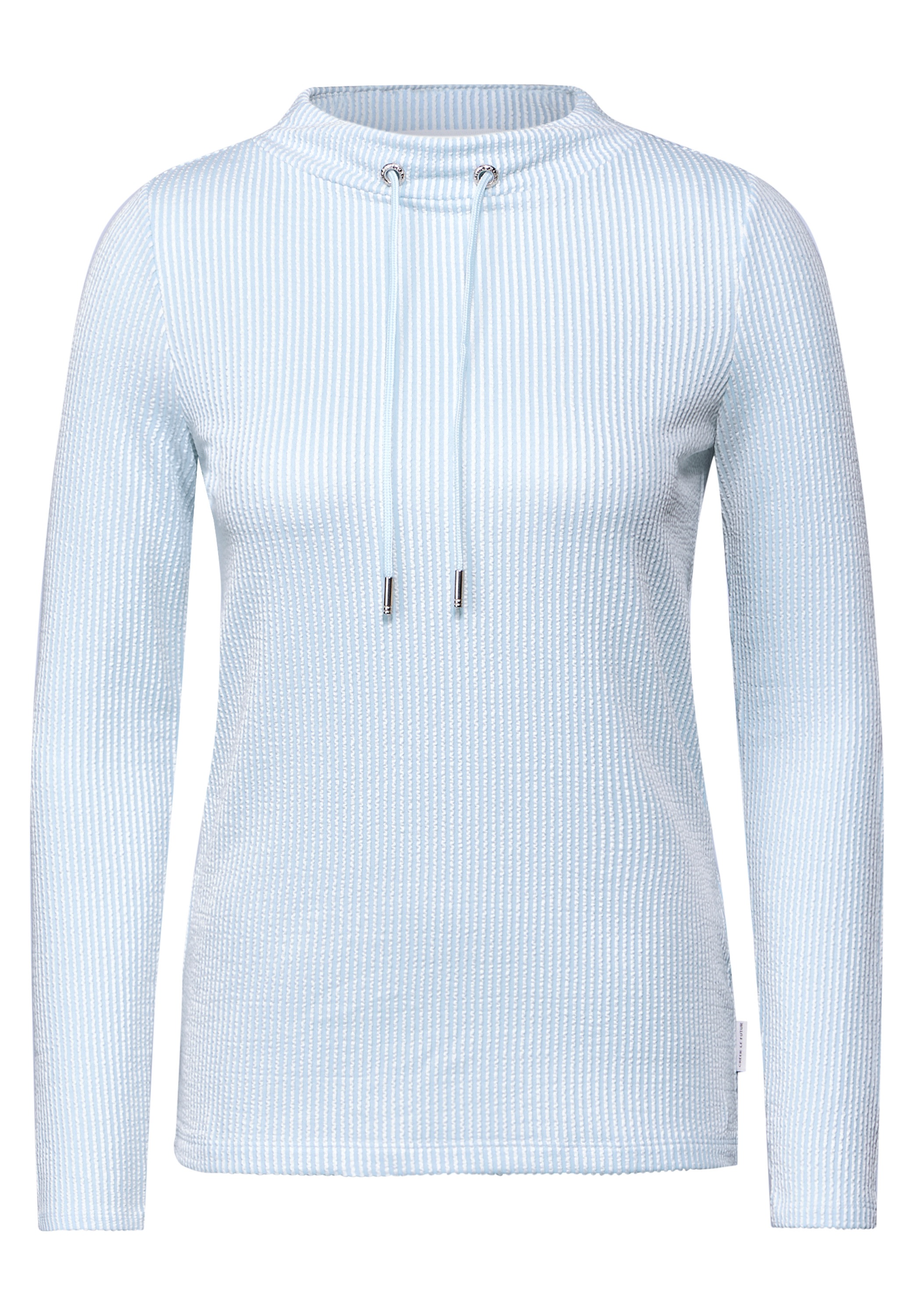 Cecil Langarmshirt, aus softem Materialmix