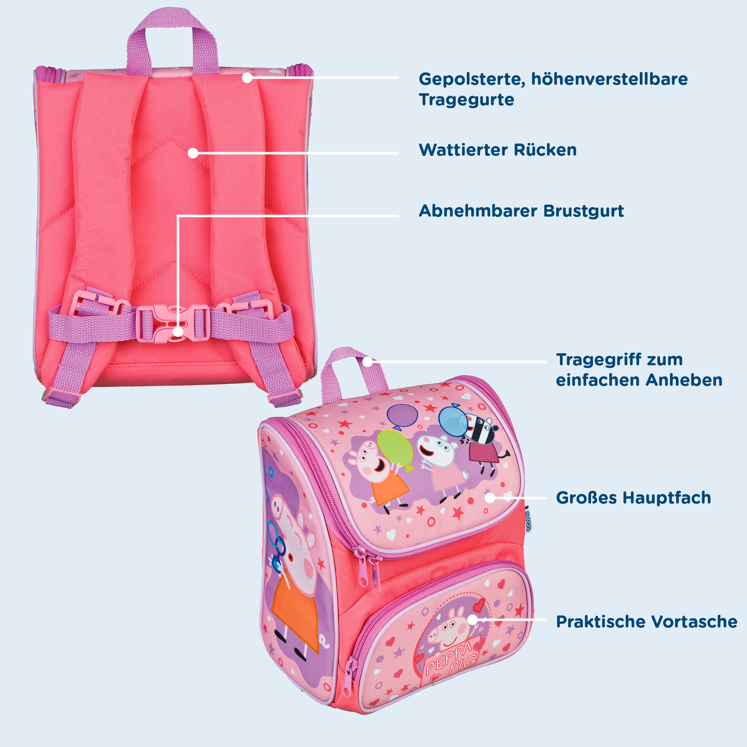 Scooli Vorschulranzen »Cutie, Peppa Pig«