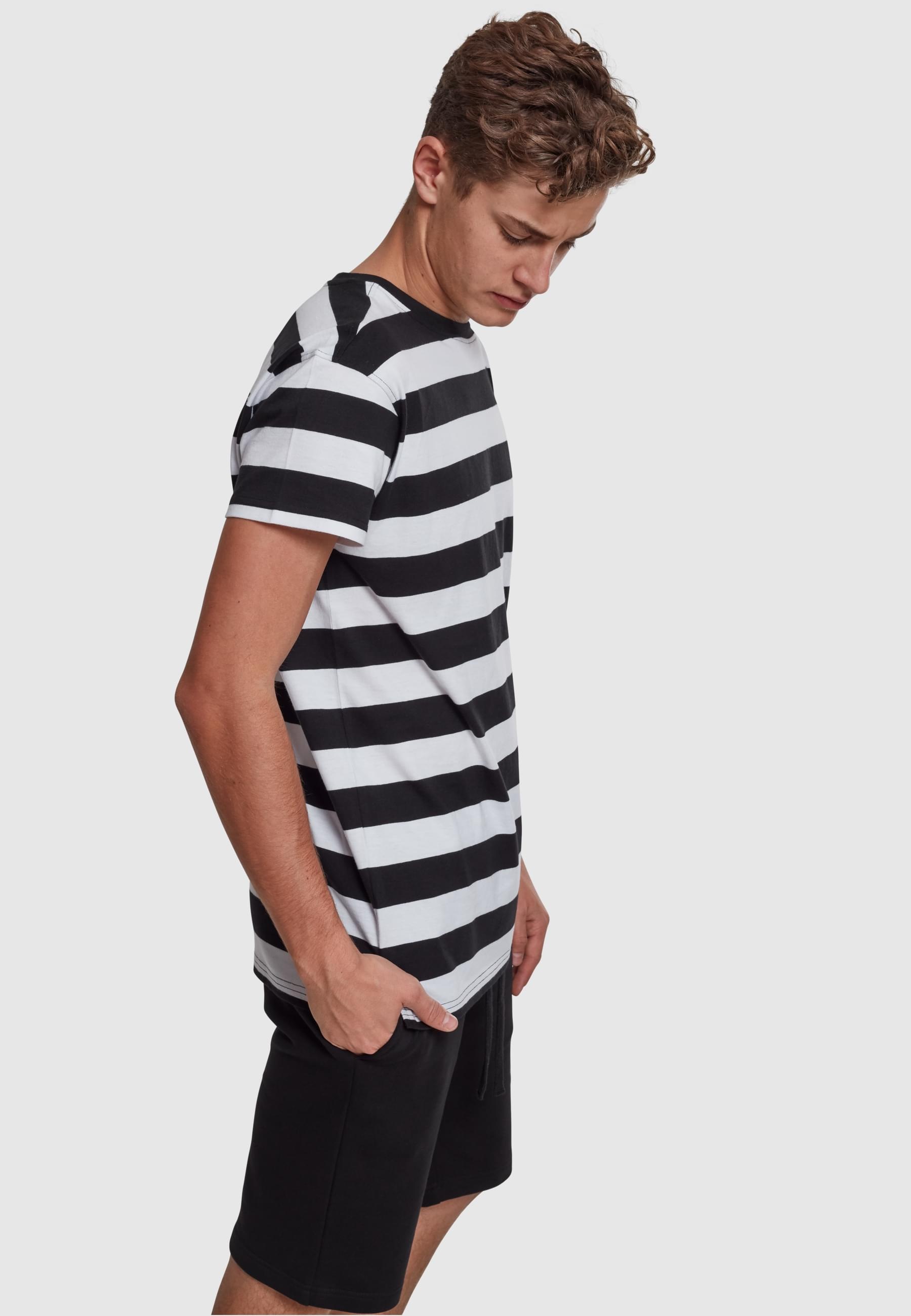 URBAN CLASSICS T-Shirt »Urban Classics Herren Block Stripe Tee«, (1 tlg.)