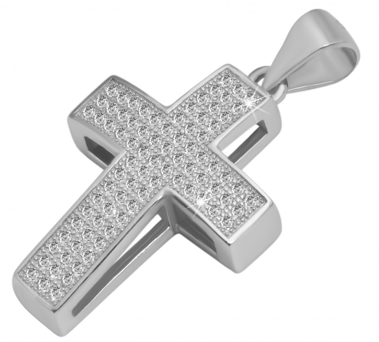 Adelia´s Kettenanhänger »Neuheit 2025 - modischer Kreuz Anhänger aus 925 Sterling Silber«